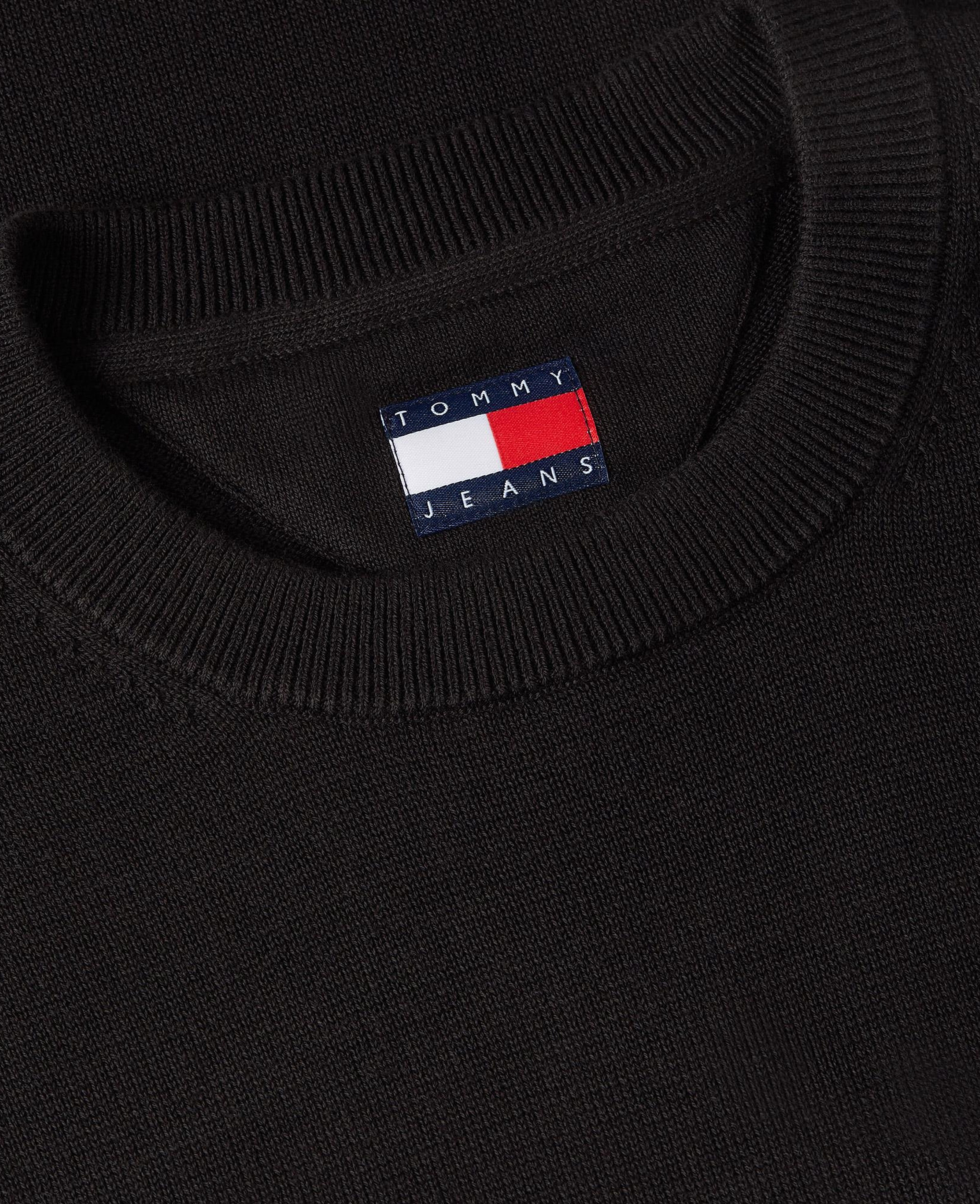 Tommy Hilfiger Slim Essential Light Erkek Siyah Triko