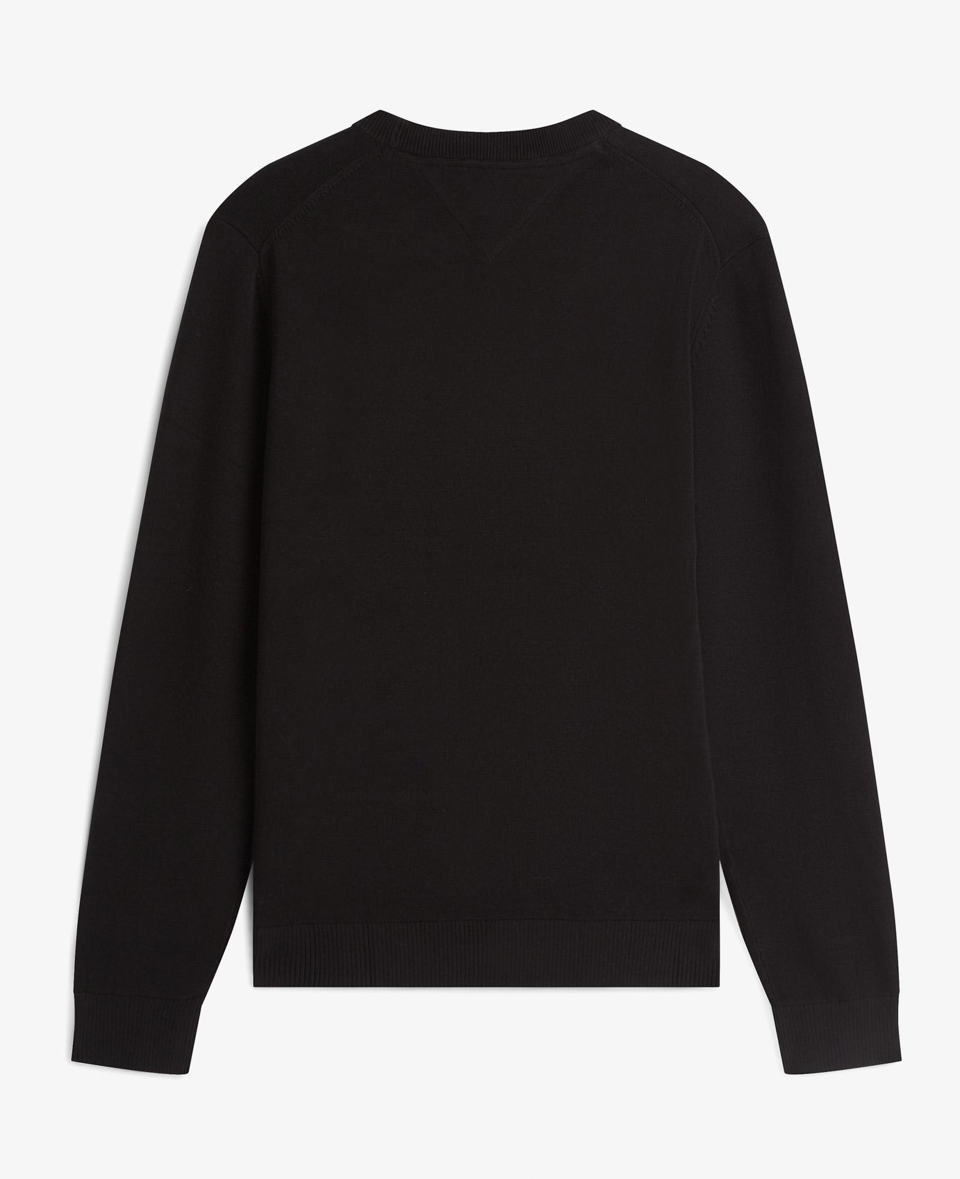 Tommy Hilfiger Slim Essential Light Erkek Siyah Triko