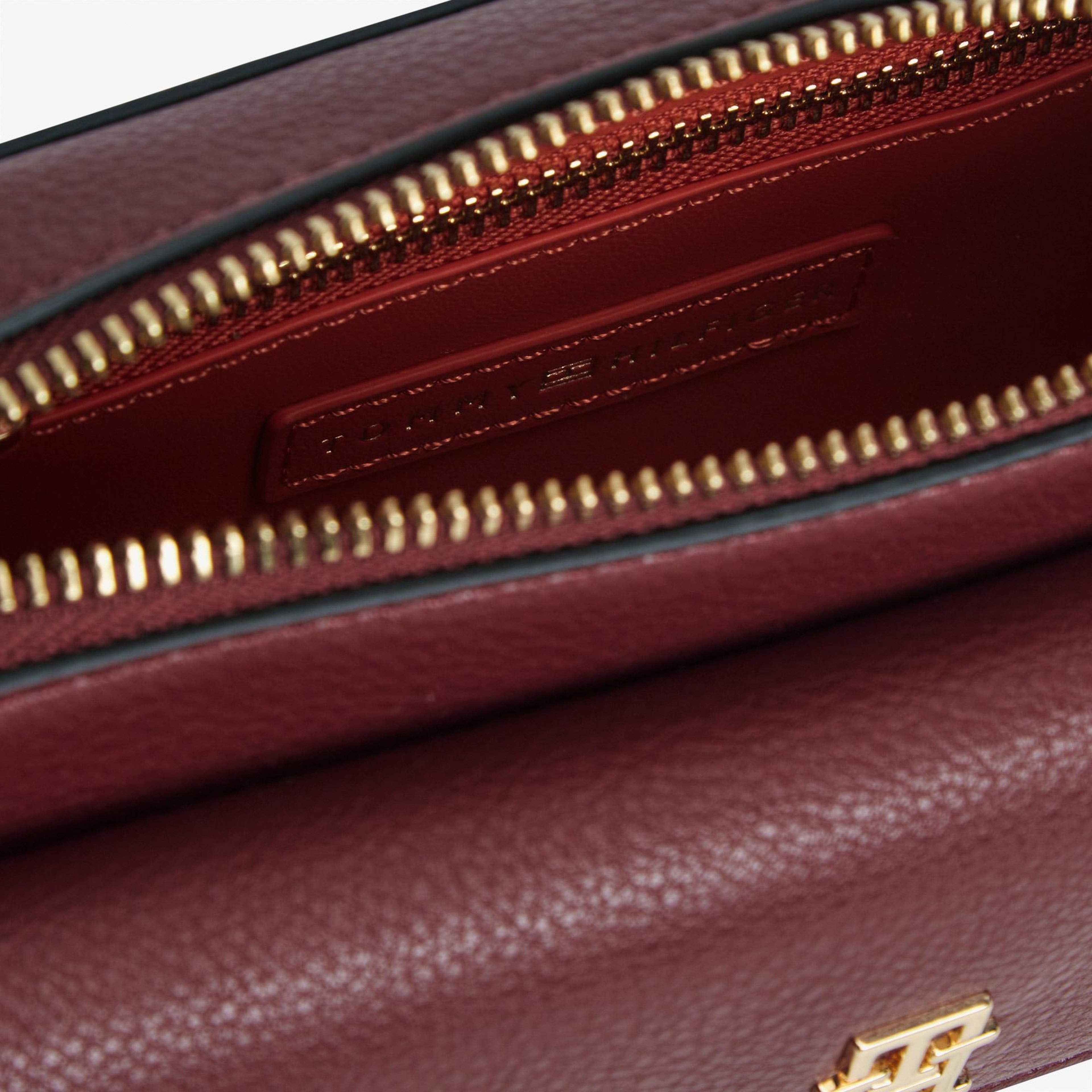Tommy Hilfiger Icon Kadın Bordo Çapraz Çanta