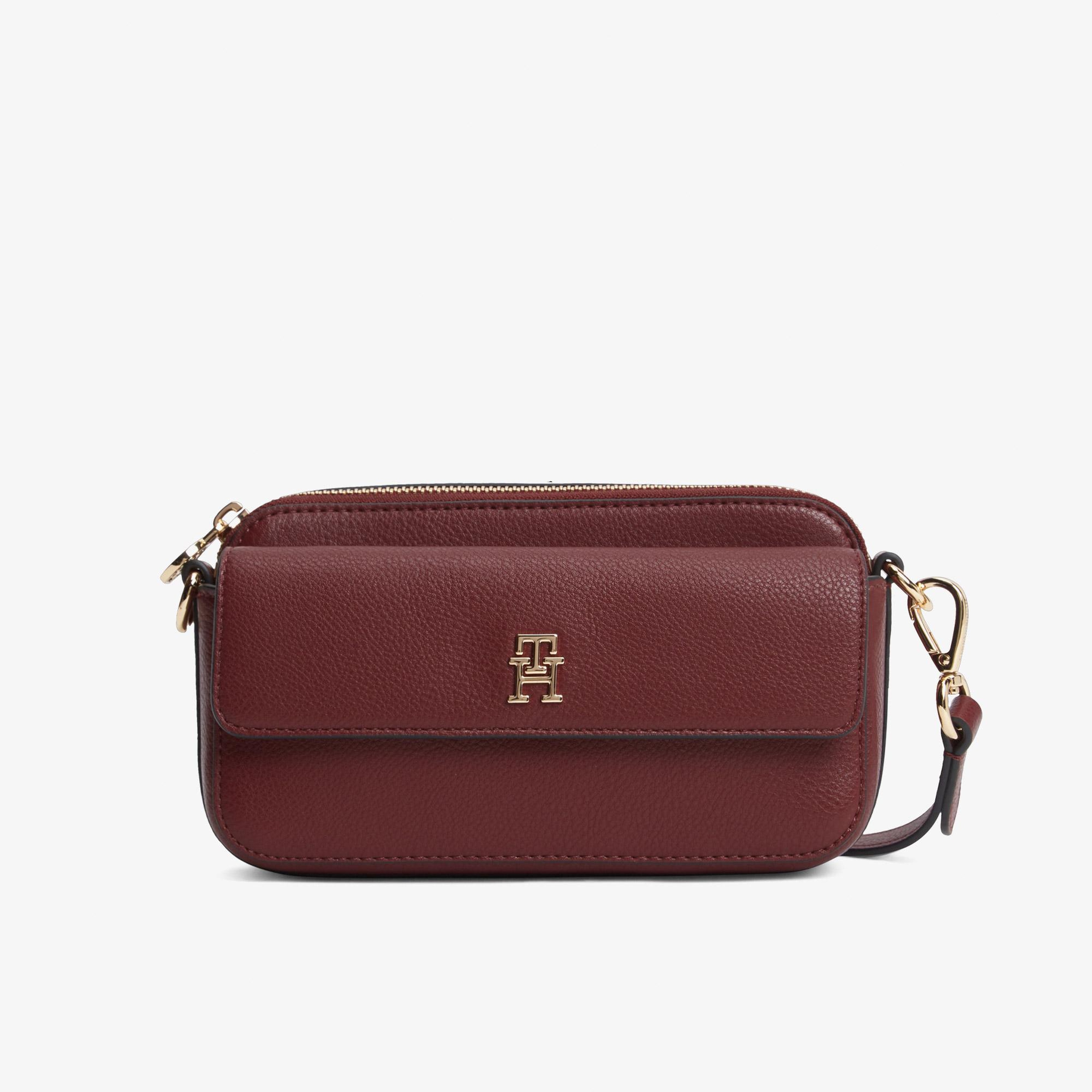Tommy Hilfiger Icon Kadın Bordo Çapraz Çanta