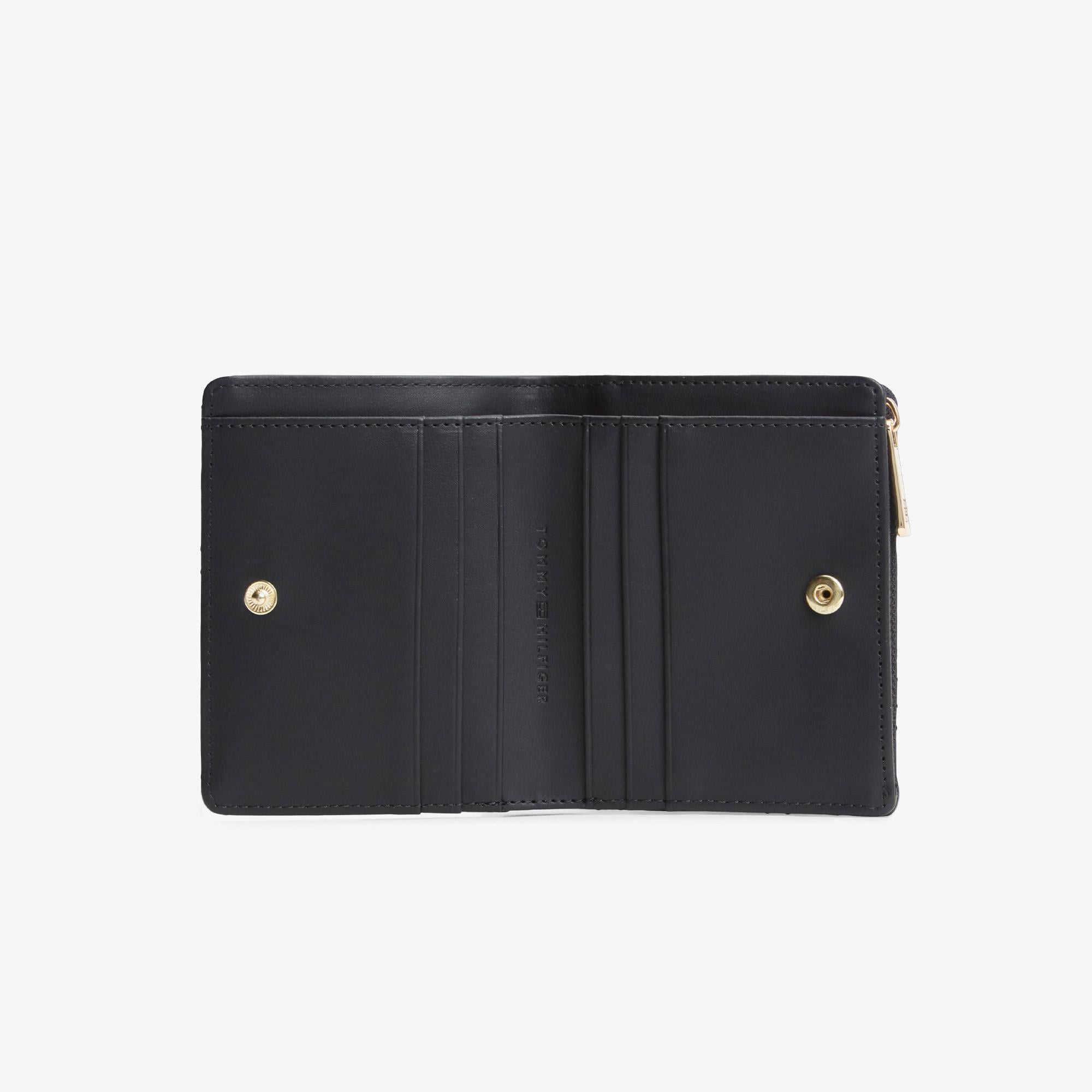 Tommy Hilfiger Feminine Bifold Kadın Siyah Cüzdan