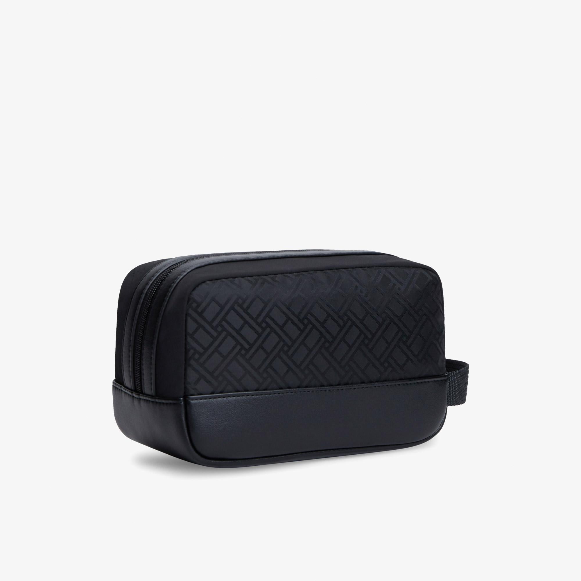 Tommy Hilfiger Nylon Jacquard Erkek Siyah El Çantası