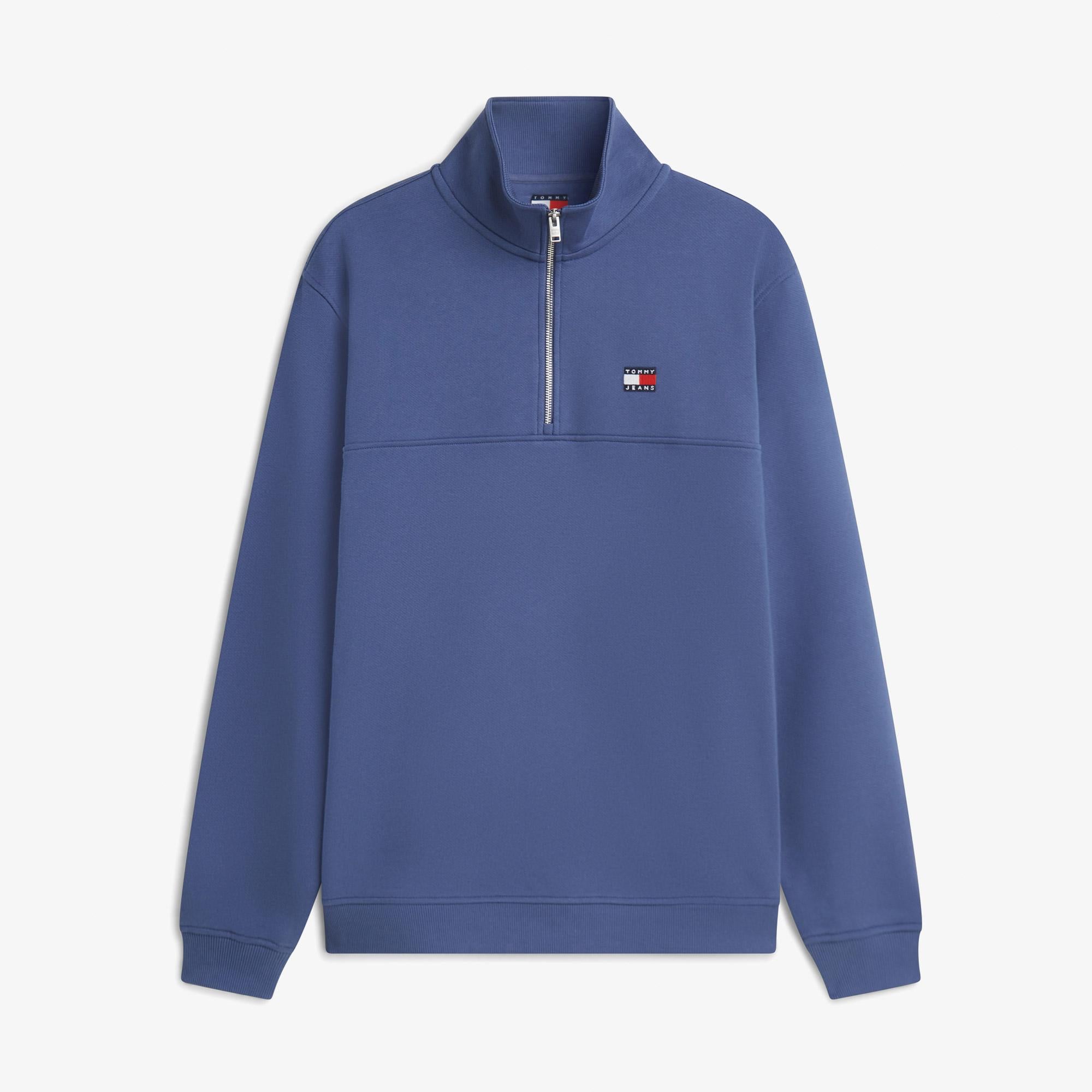 Tommy Hilfiger Badge Erkek Mavi Sweatshirt