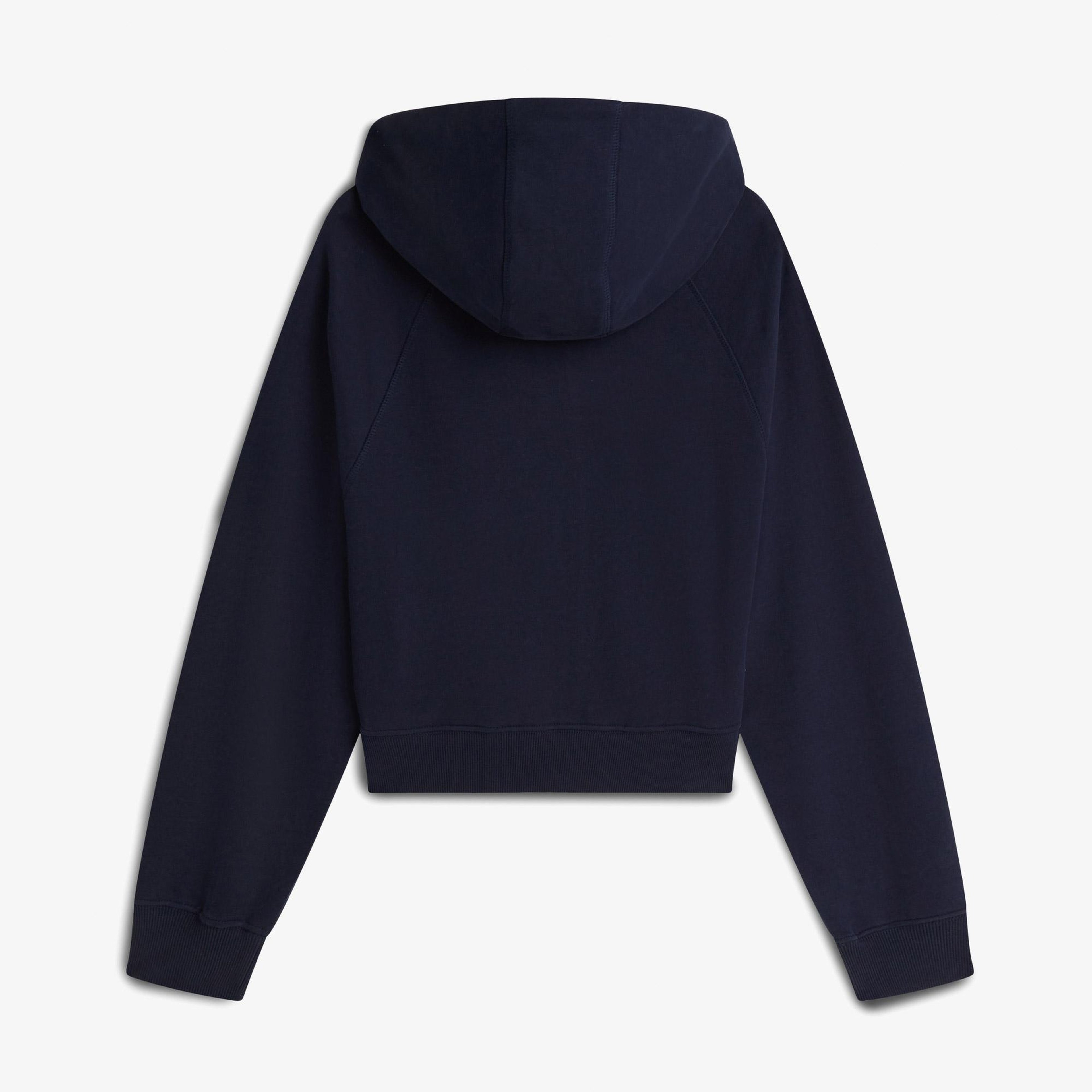 Tommy Hilfiger Flag Zip Kadın Lacivert Sweatshirt