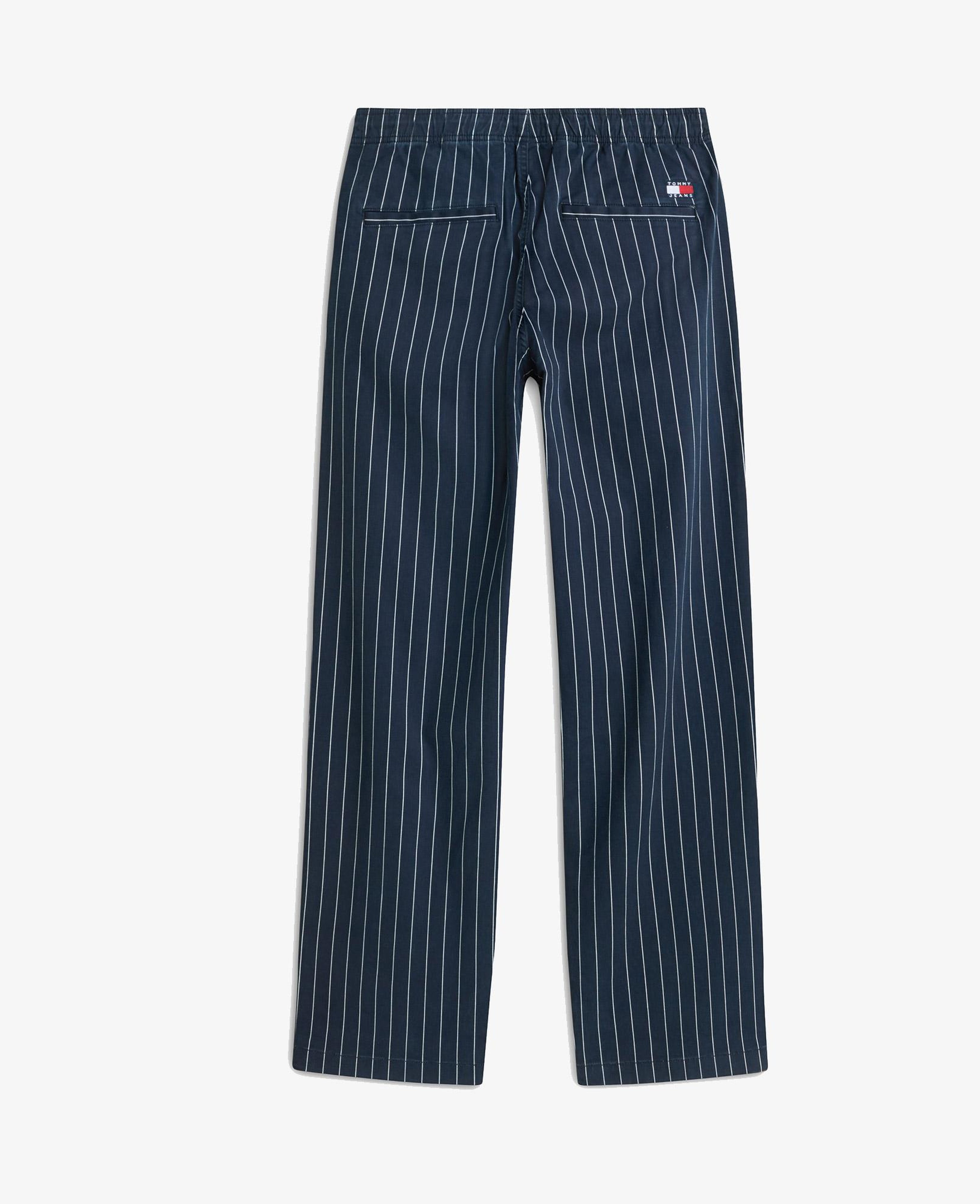Tommy Hilfiger Jaimie Stripe Erkek Lacivert Pantolon