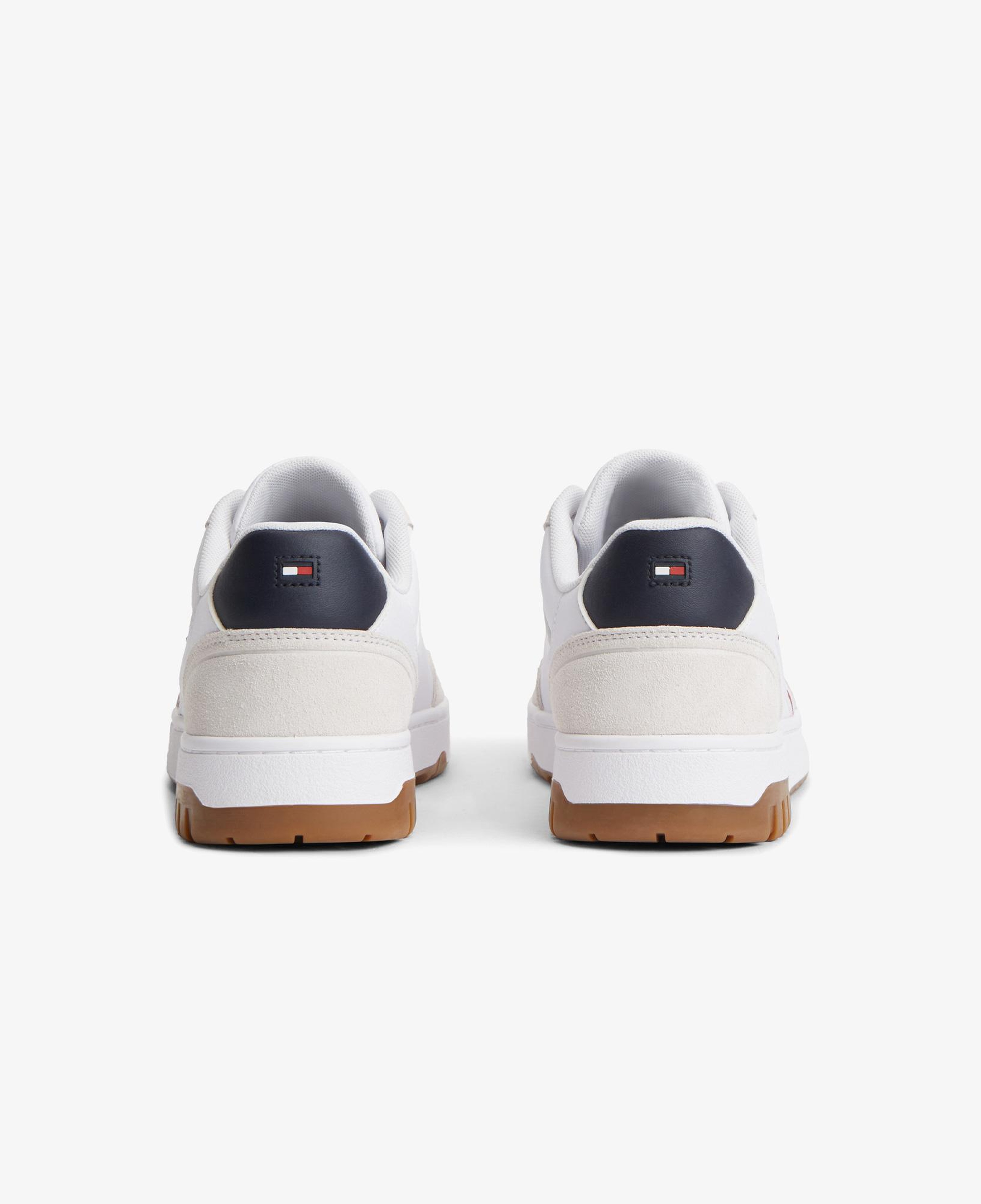 Tommy Hilfiger Basket Core Leather Suede Mix Erkek Mavi Sneaker