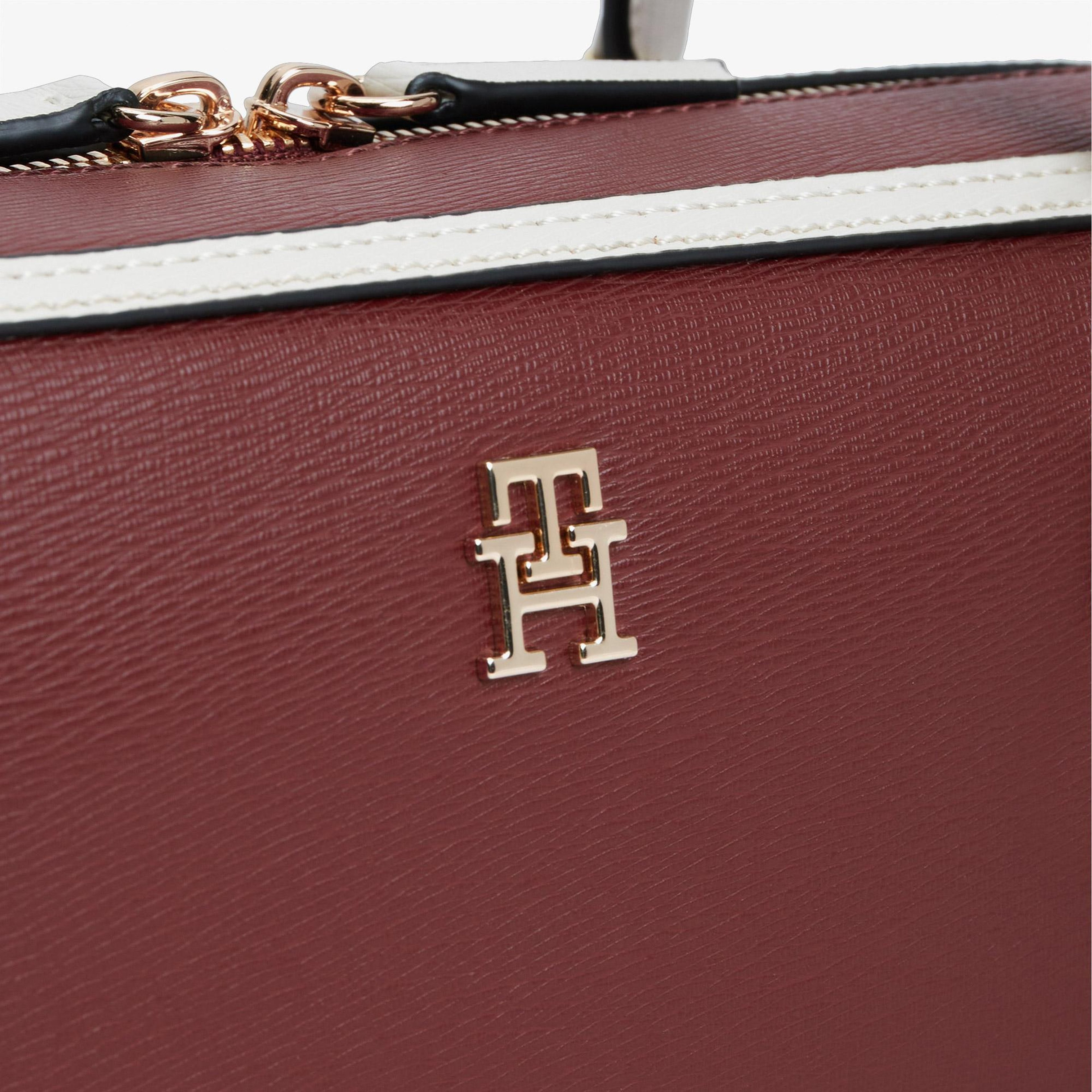 Tommy Hilfiger Grace Col Block Kadın Bordo Omuz Çantası