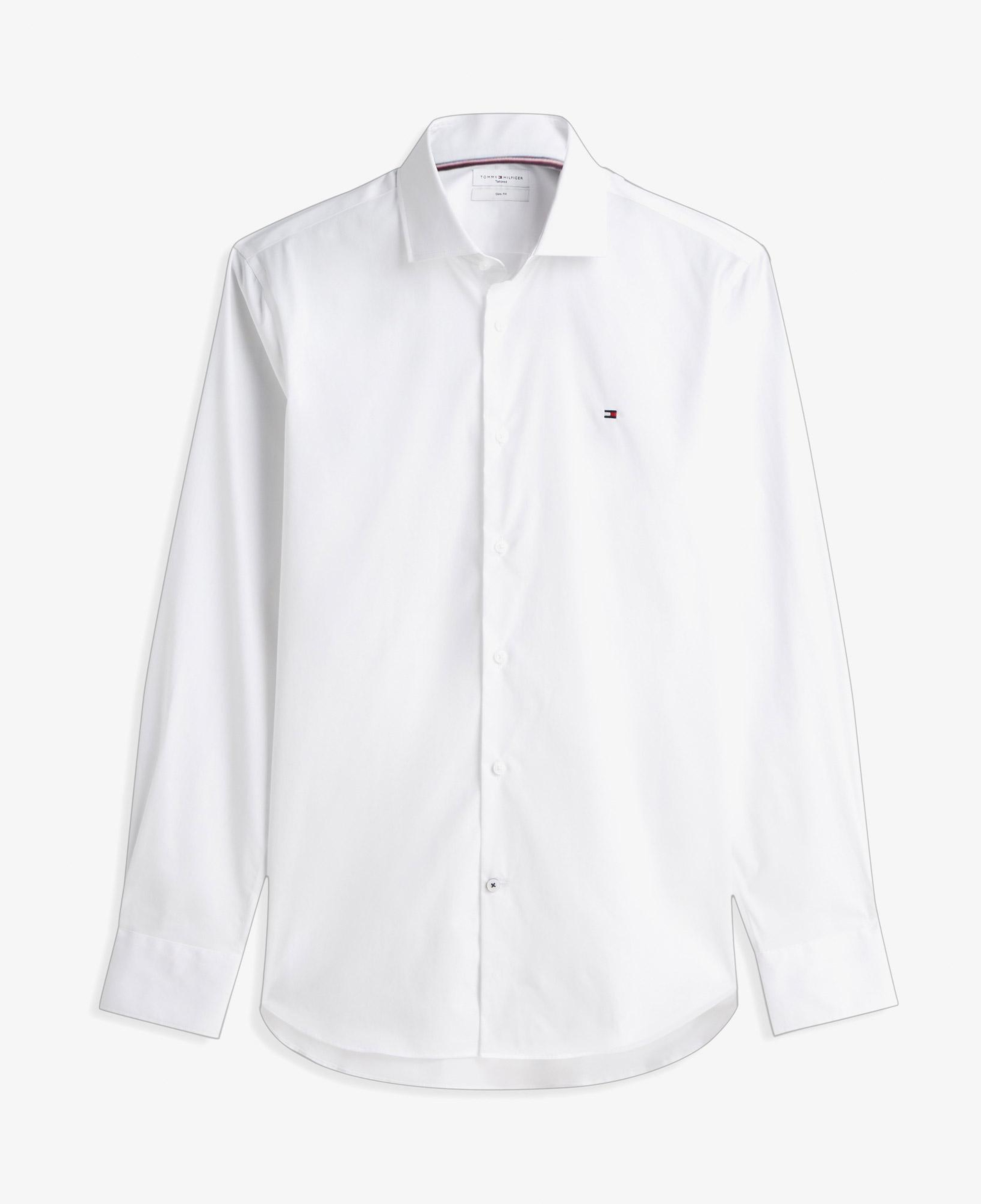 Tommy Hilfiger Non Iron Erkek Beyaz Gömlek