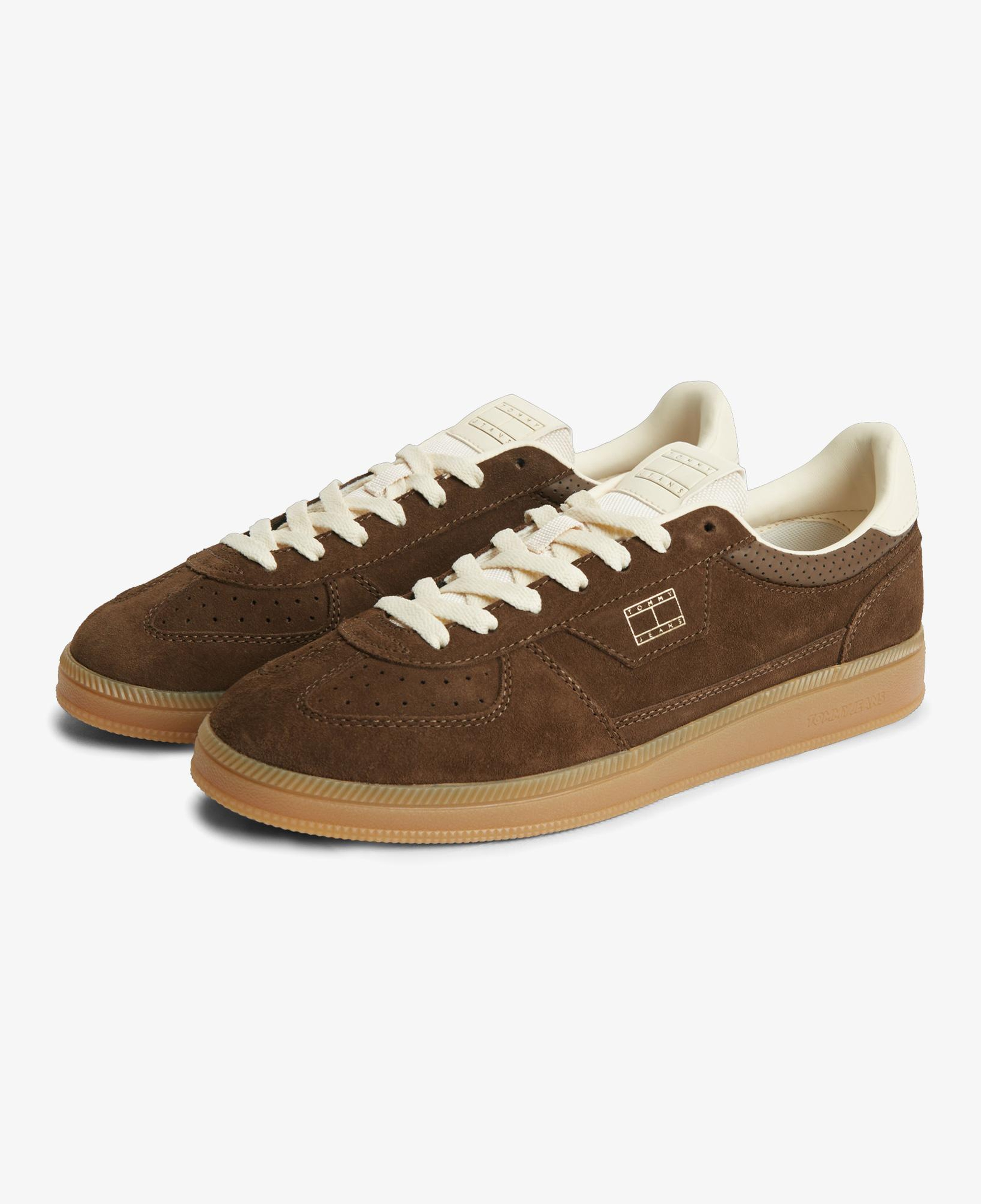Tommy Hilfiger The Greenwich Edge Suede Erkek Kahverengi Sneaker