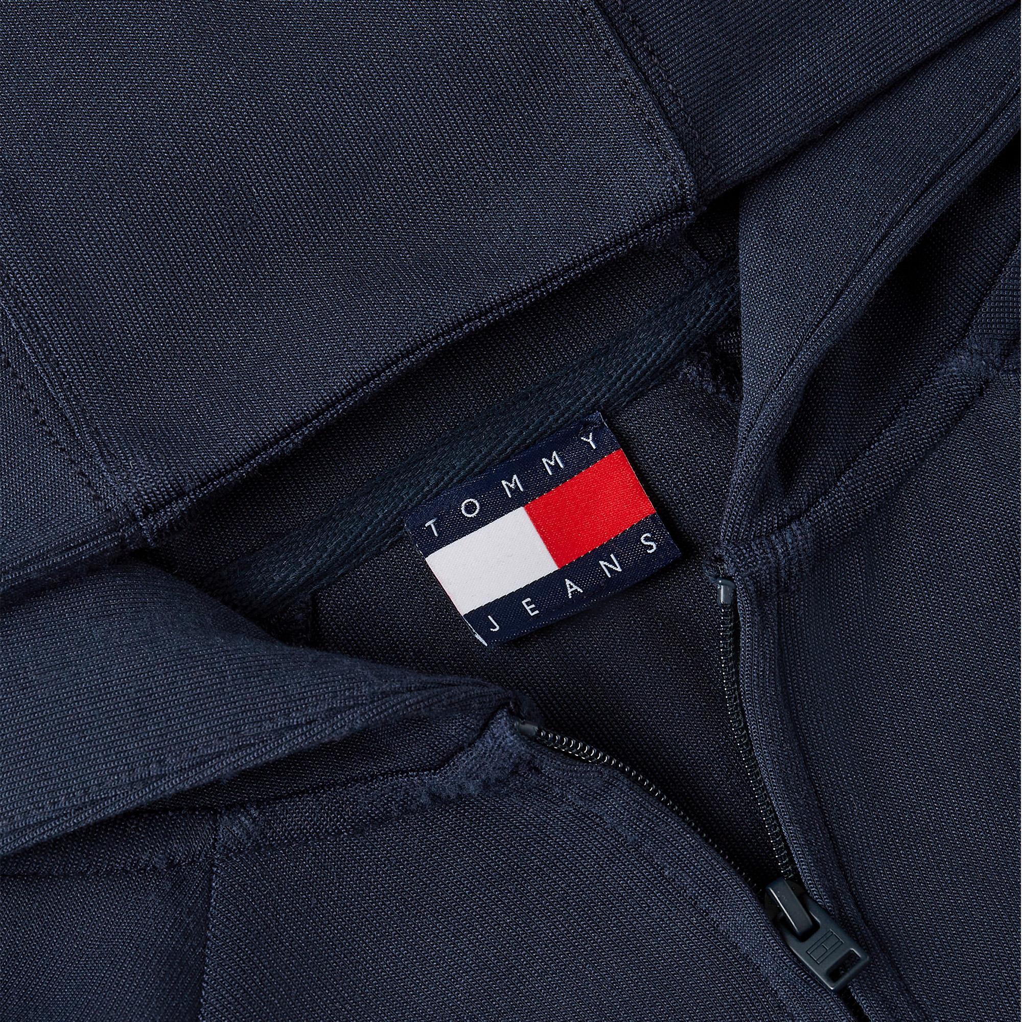 Tommy Hilfiger Badge Track Hood Kadın Mavi Sweatshirt