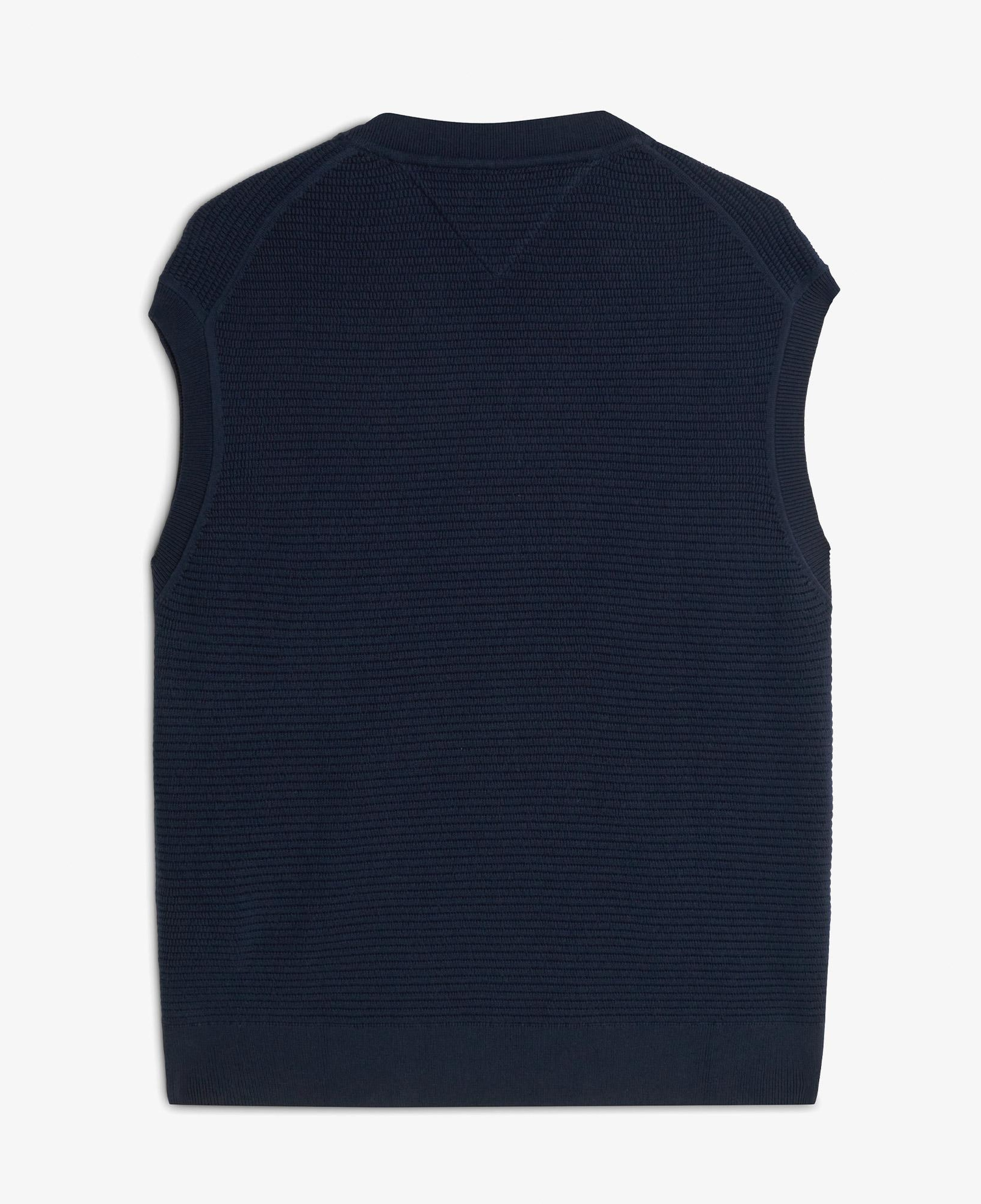 Tommy Hilfiger Seasonal Structure Erkek Mavi Triko