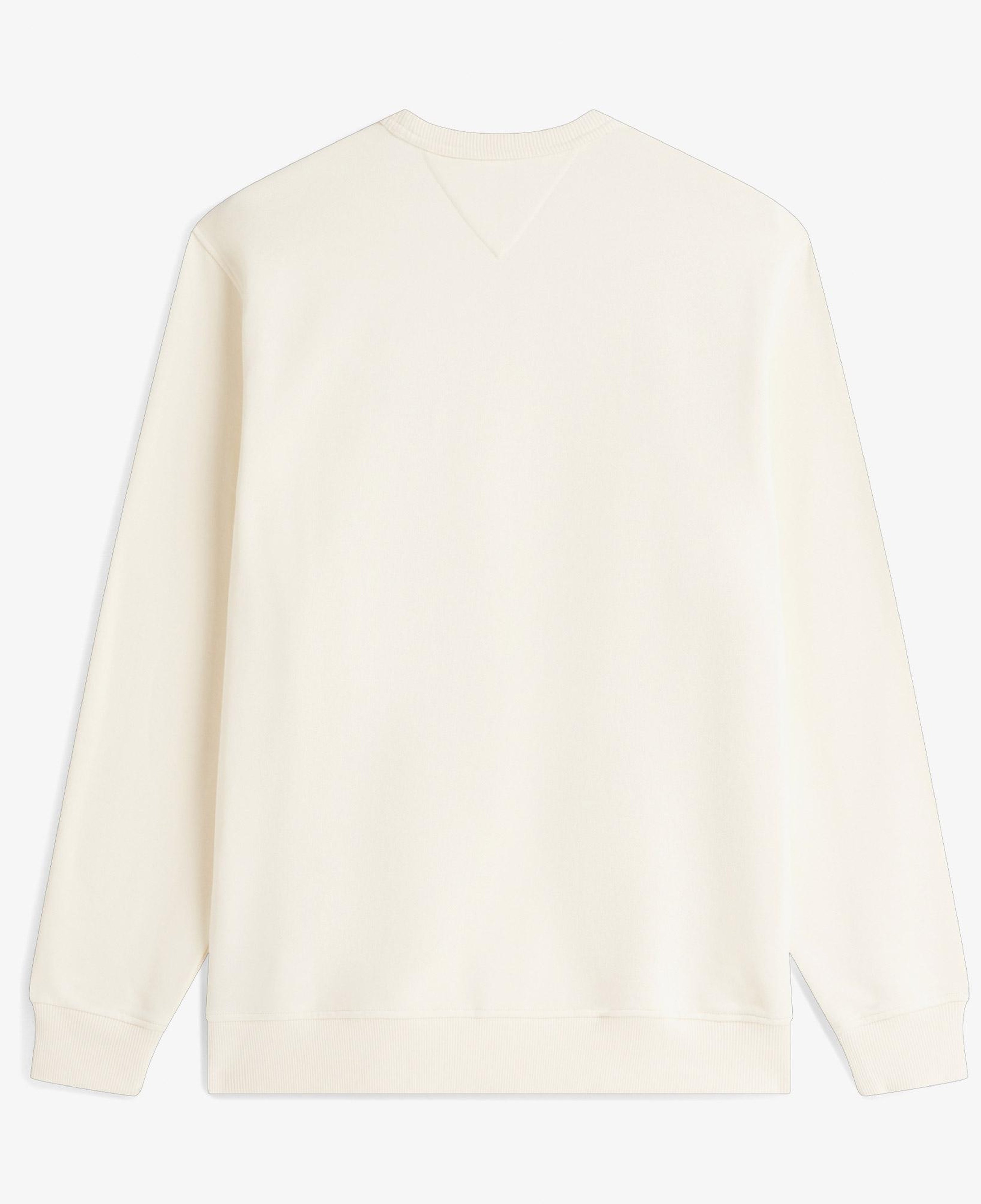 Tommy Hilfiger Badge Crew Erkek Bej Sweatshirt