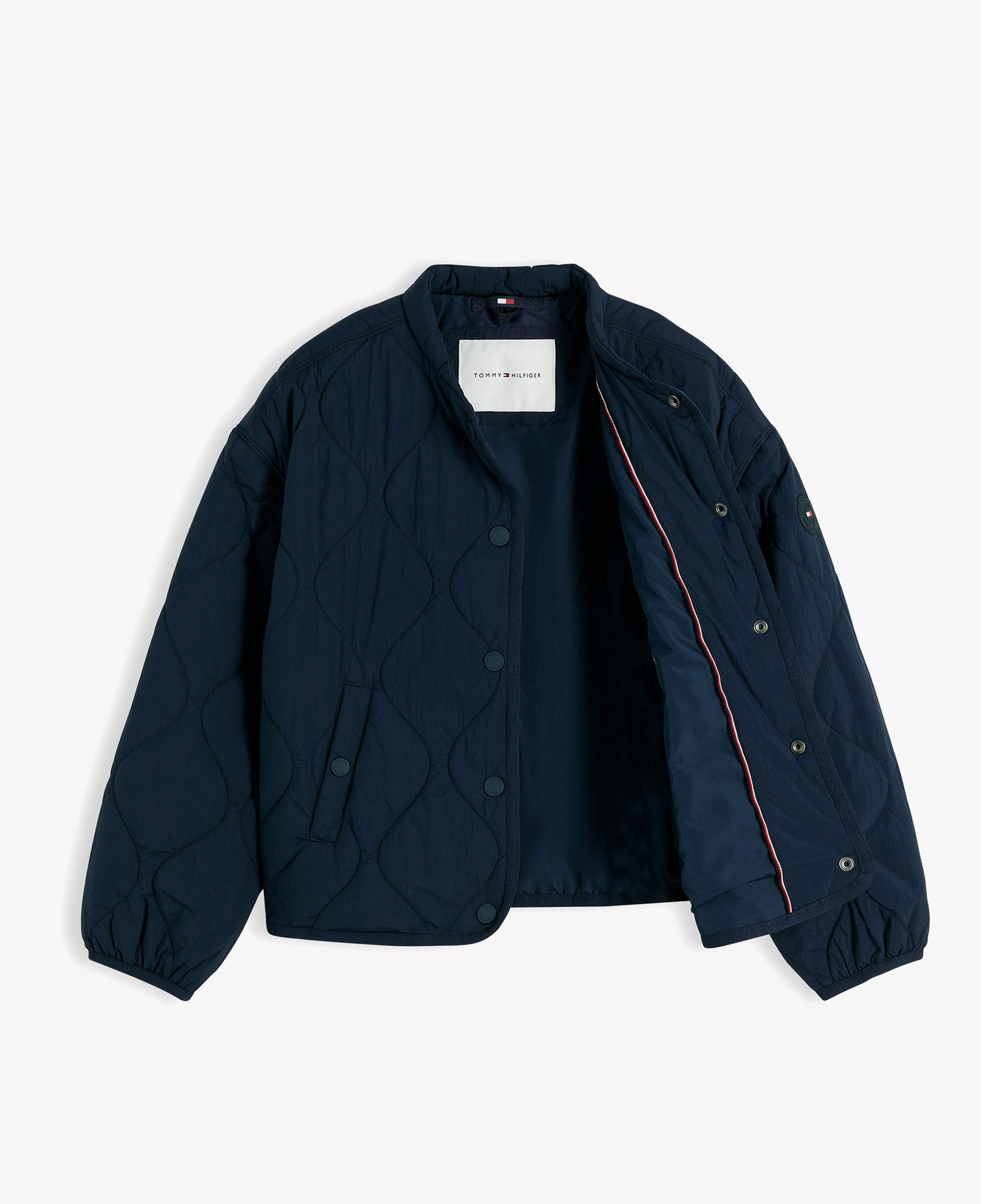 Tommy Hilfiger Quilted Çocuk Mavi Mont