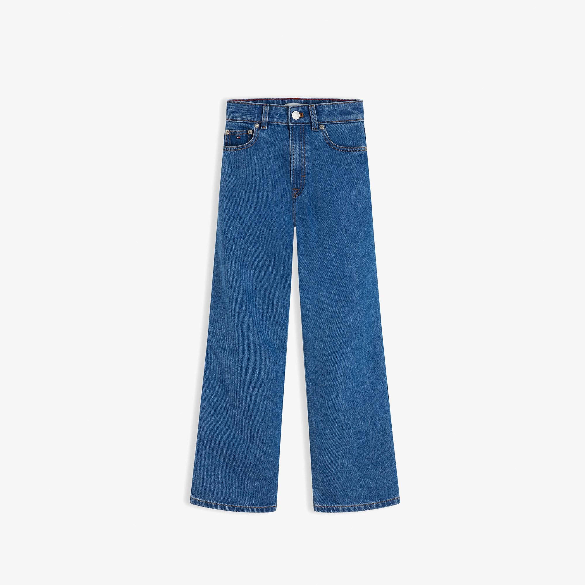 Tommy Hilfiger Mabel Wide Leg Çocuk Mavi Jean