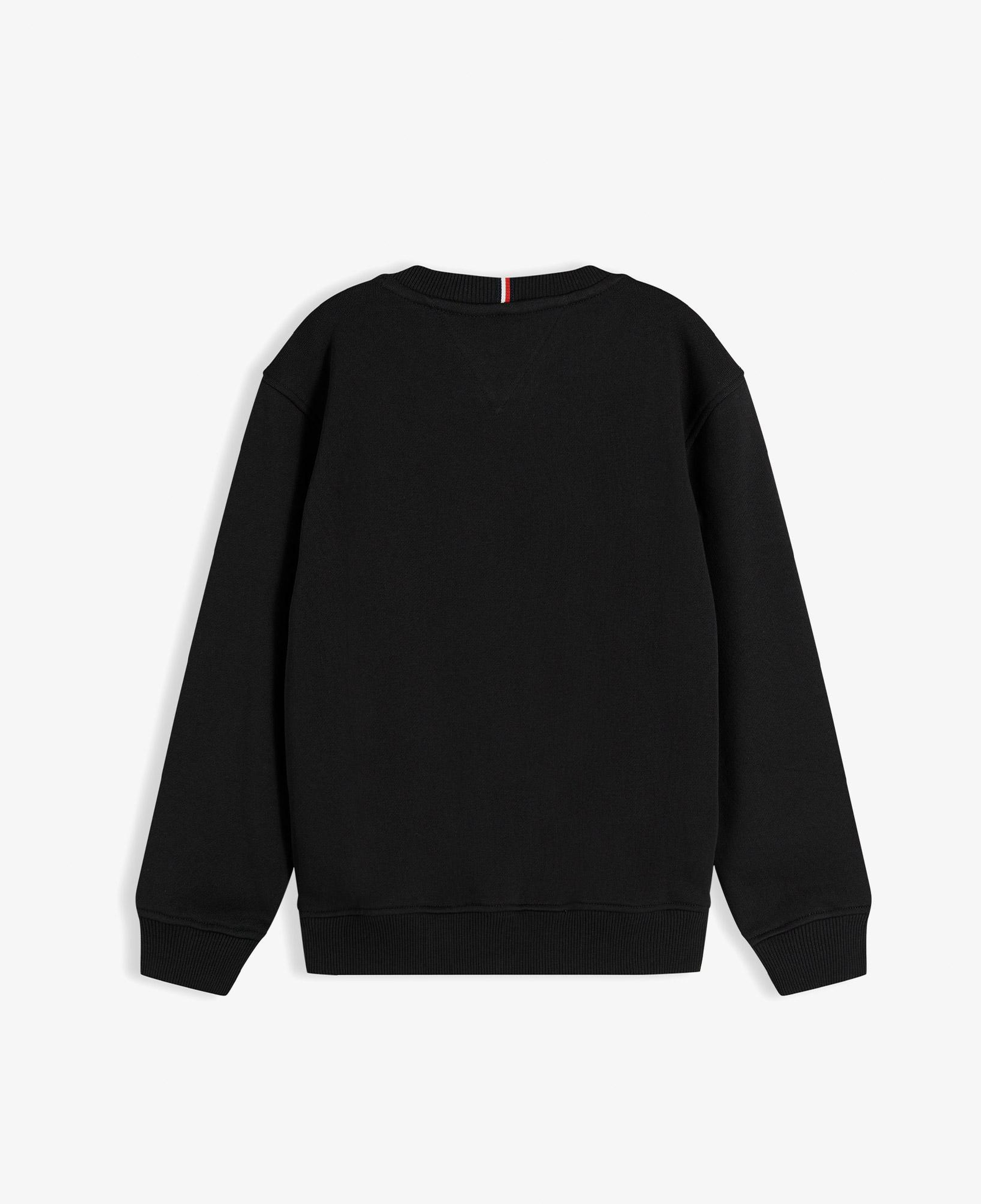 Tommy Hilfiger Heritage Flag Çocuk Siyah Sweatshirt