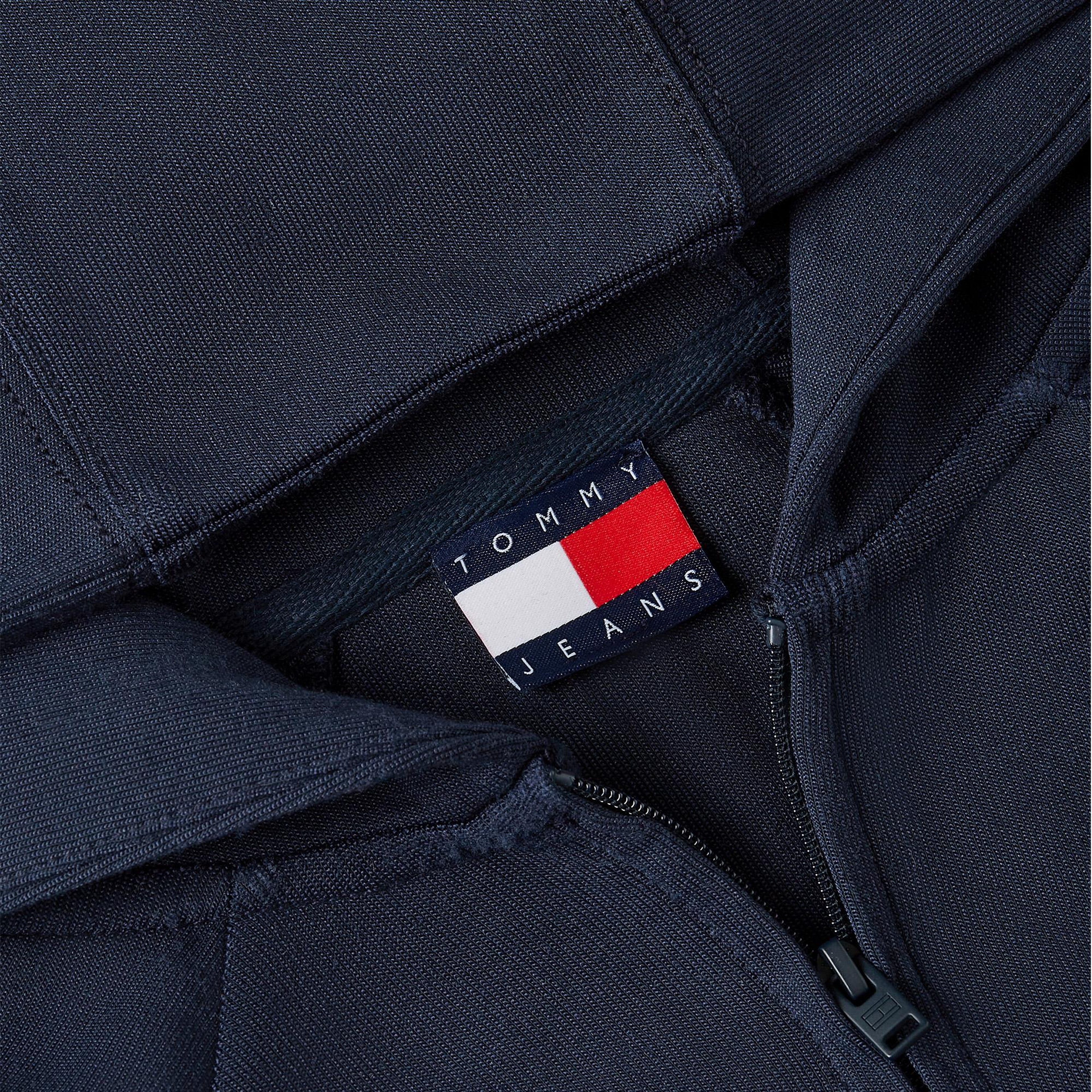 Tommy Hilfiger Badge Track Hood Kadın Mavi Sweatshirt