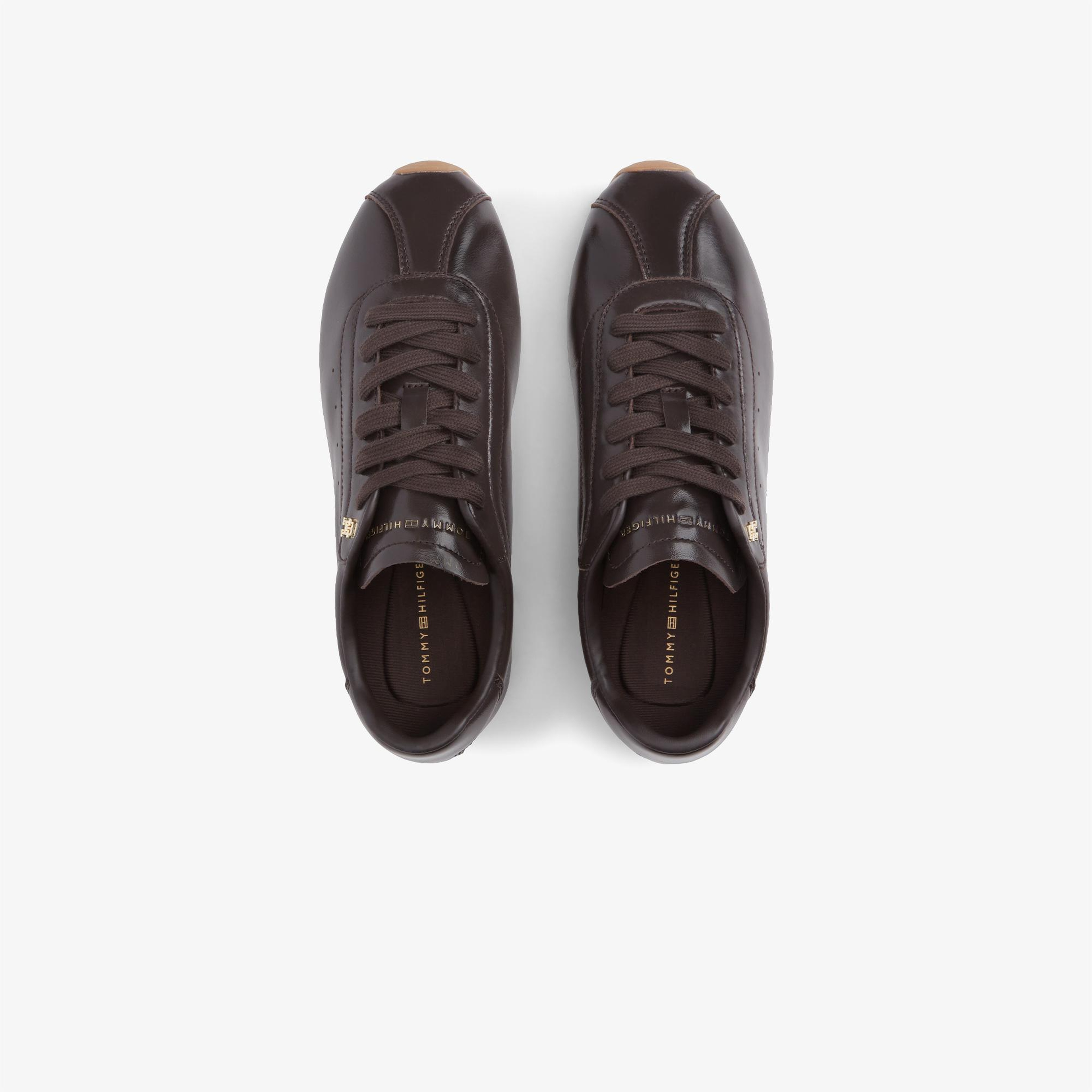 Tommy Hilfiger Bella Leather Kadın Kahverengi Sneaker