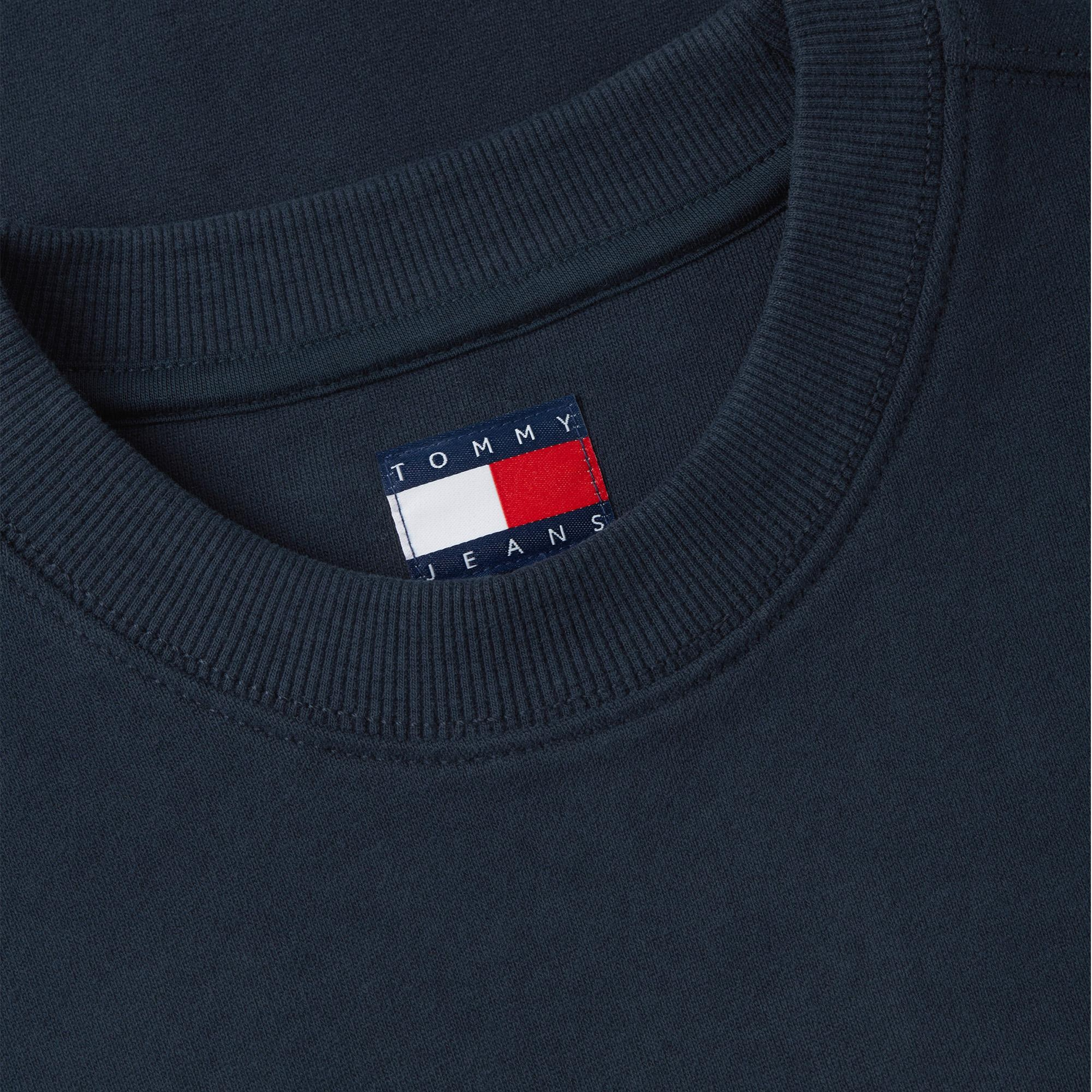 Tommy Hilfiger Essential Logo 1 Crew Kadın Lacivert Sweatshirt