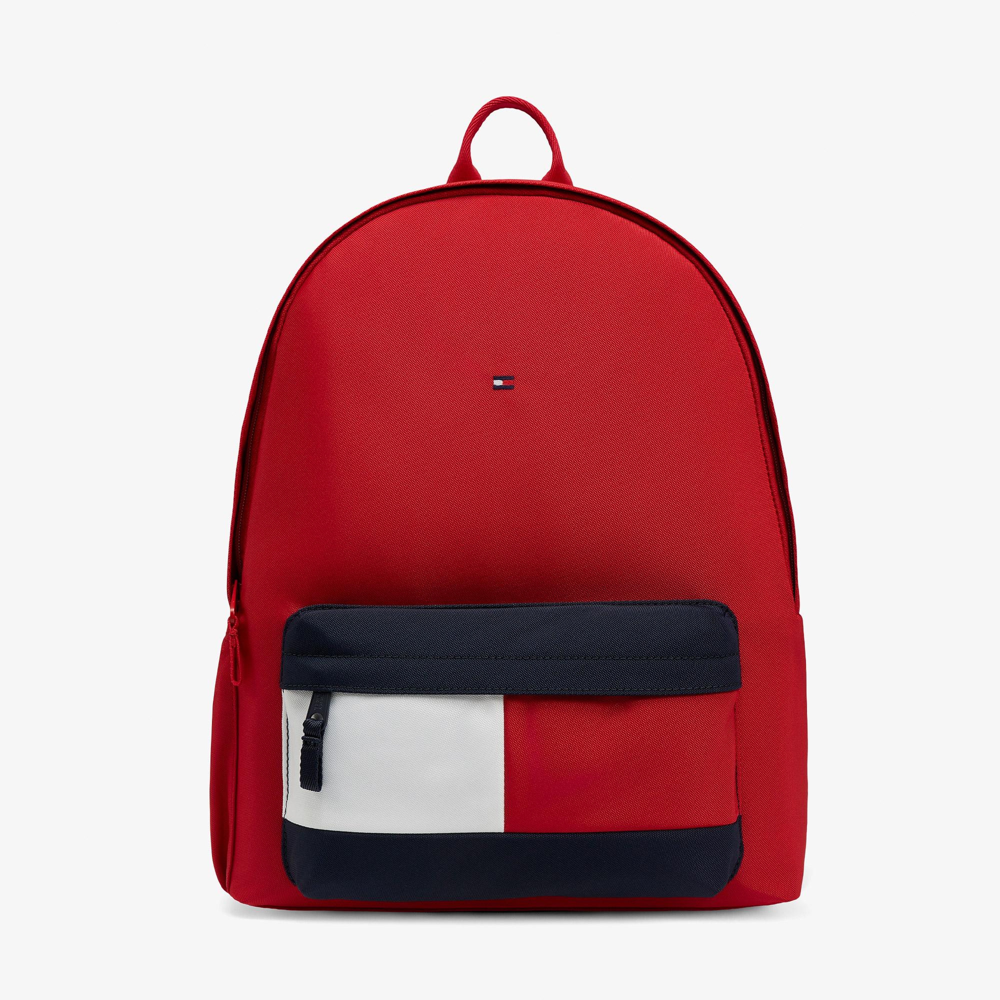 Tommy Hilfiger Essential Flag Çocuk Kırmızı Sırt Çantası