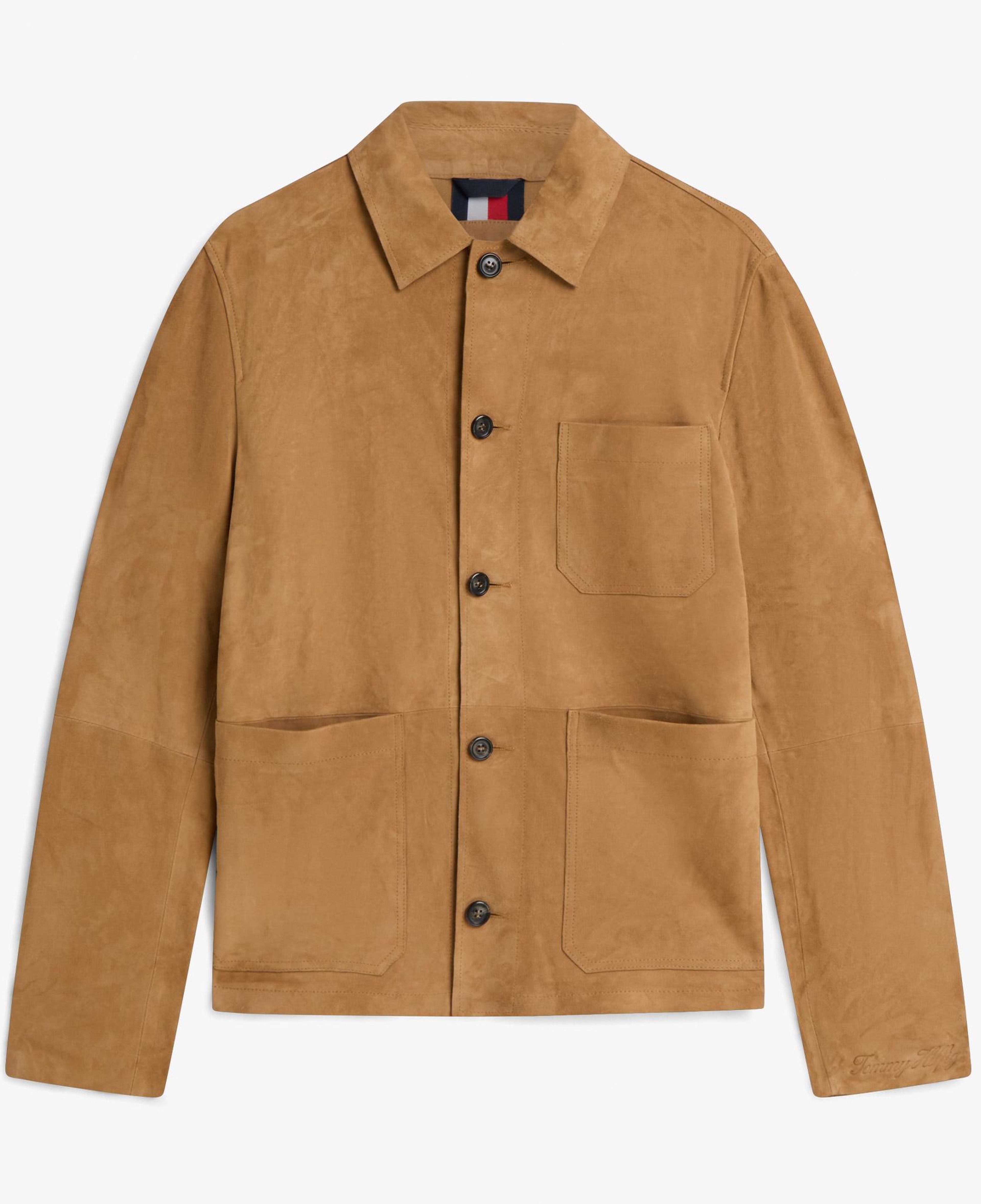 Tommy Hilfiger Suede Chore Erkek Kahverengi Ceket