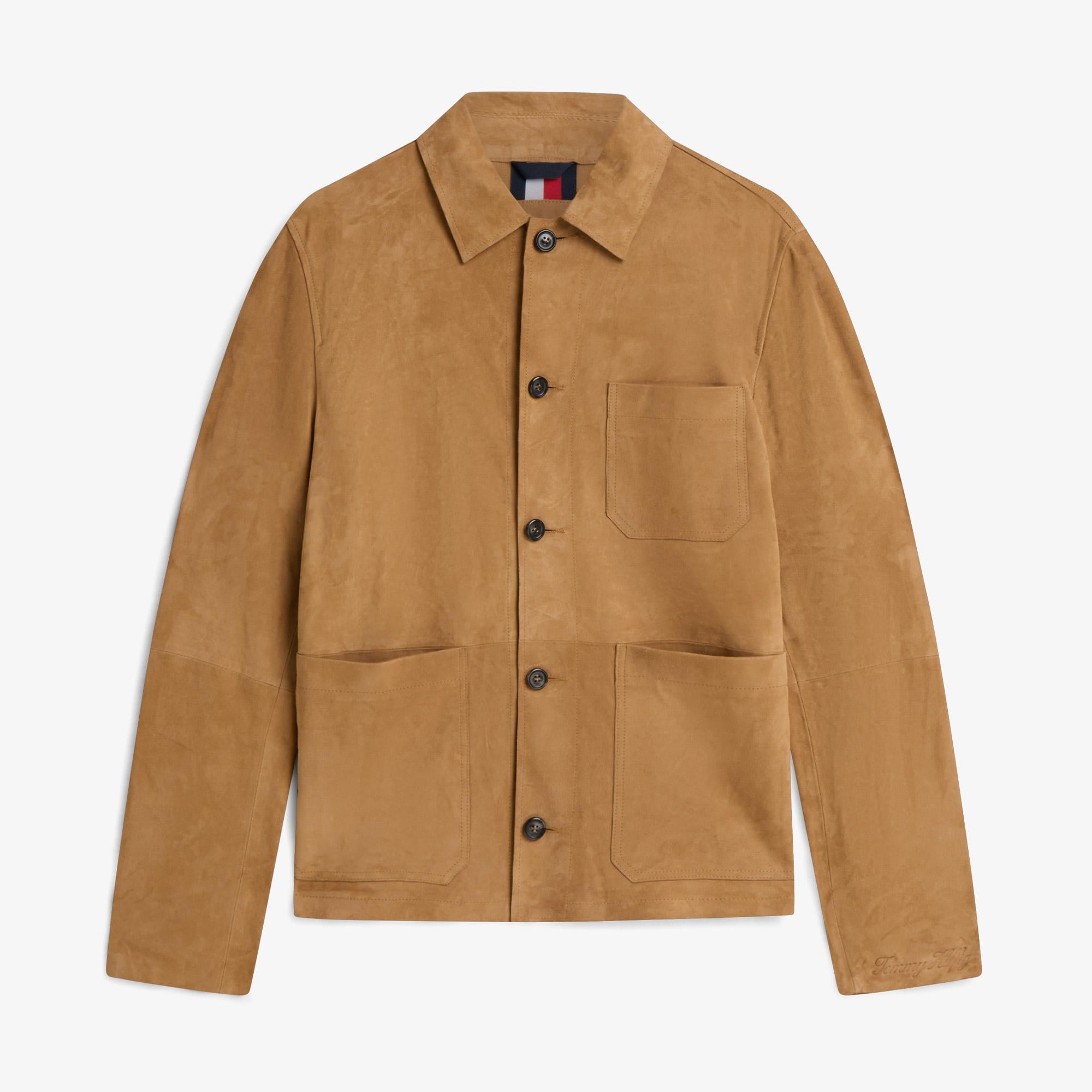 Tommy Hilfiger Suede Chore Erkek Kahverengi Ceket