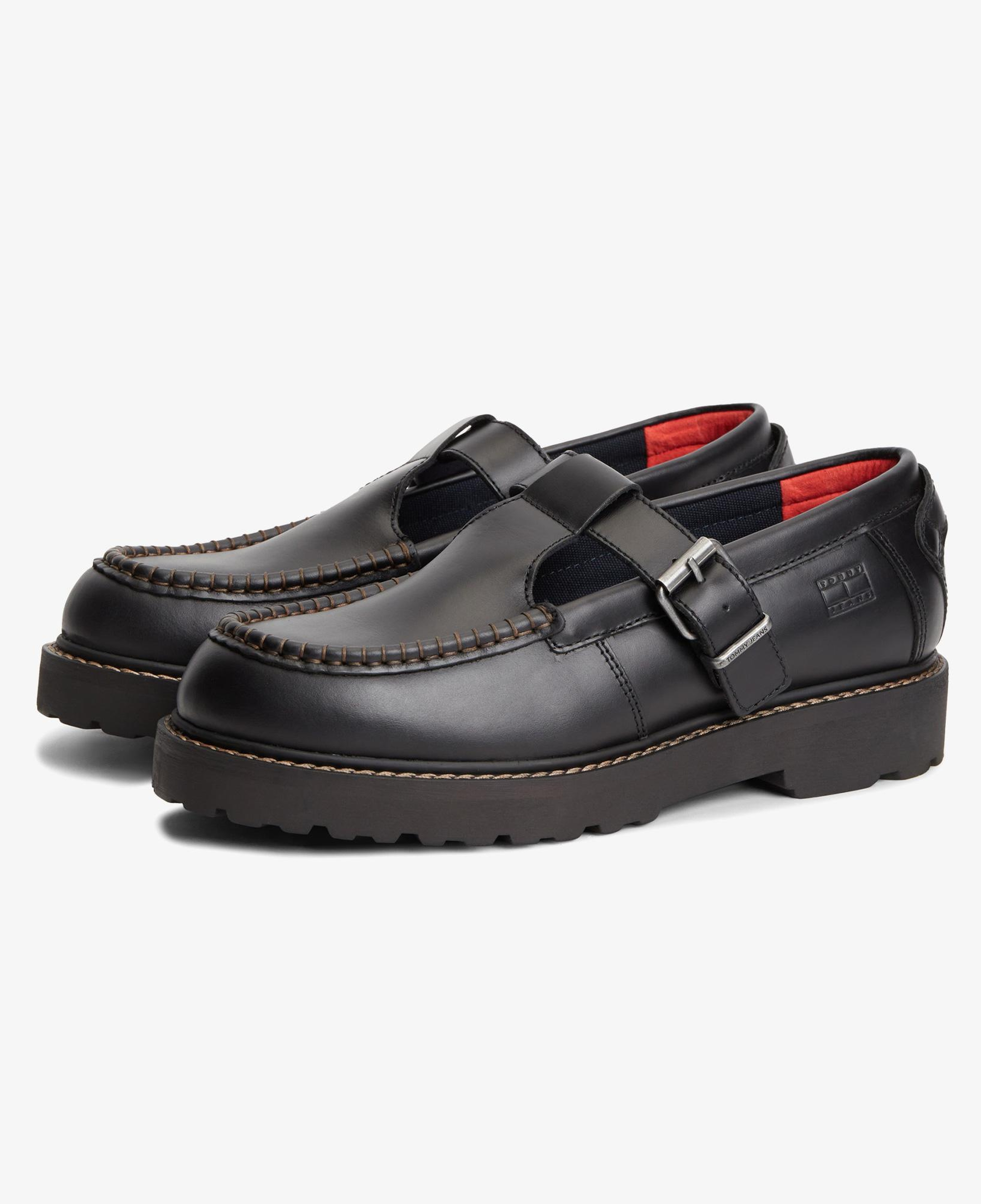 Tommy Hilfiger Archive '01 T-Bar Erkek Siyah Loafer