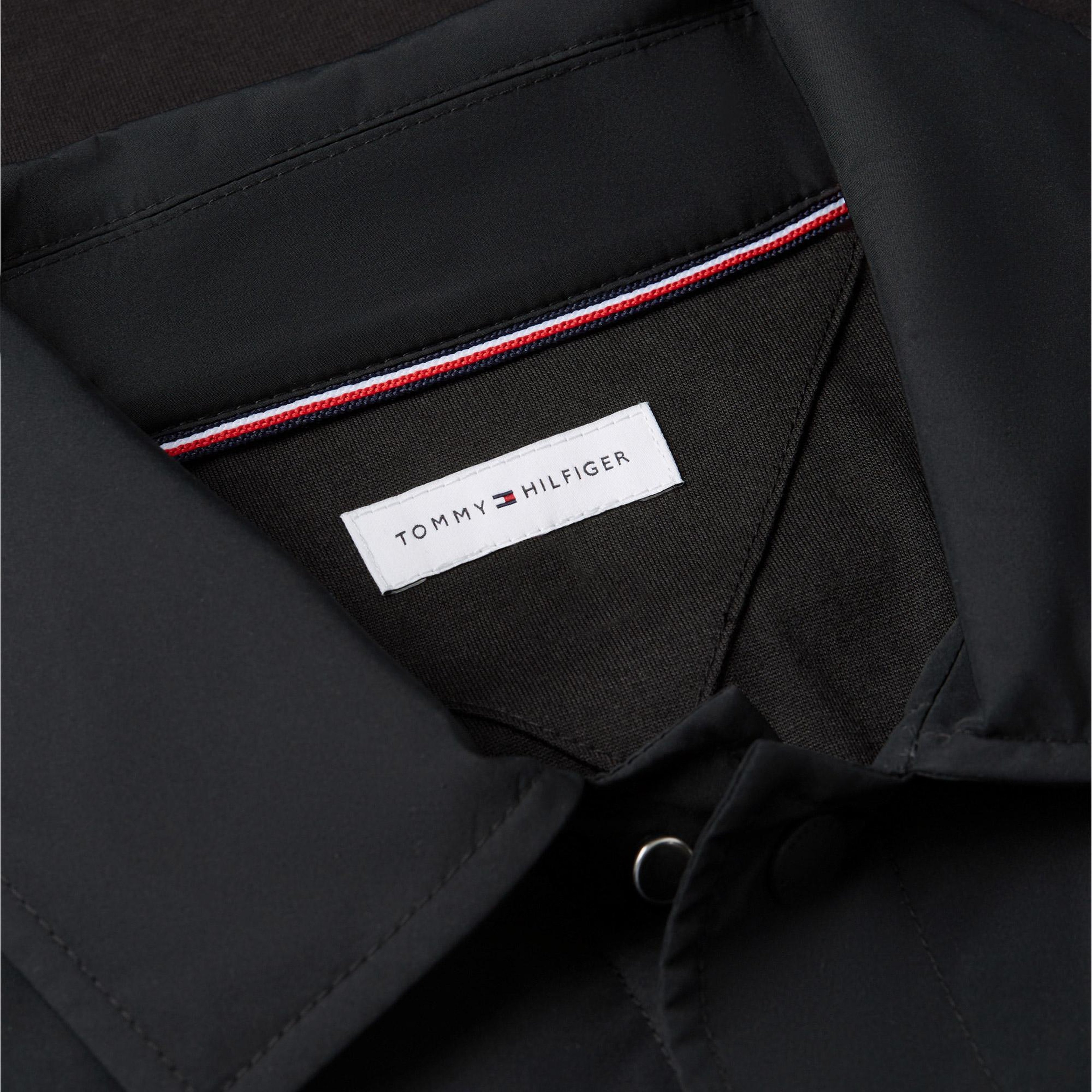 Tommy Hilfiger Essential Mix Media Chore Erkek Siyah Ceket
