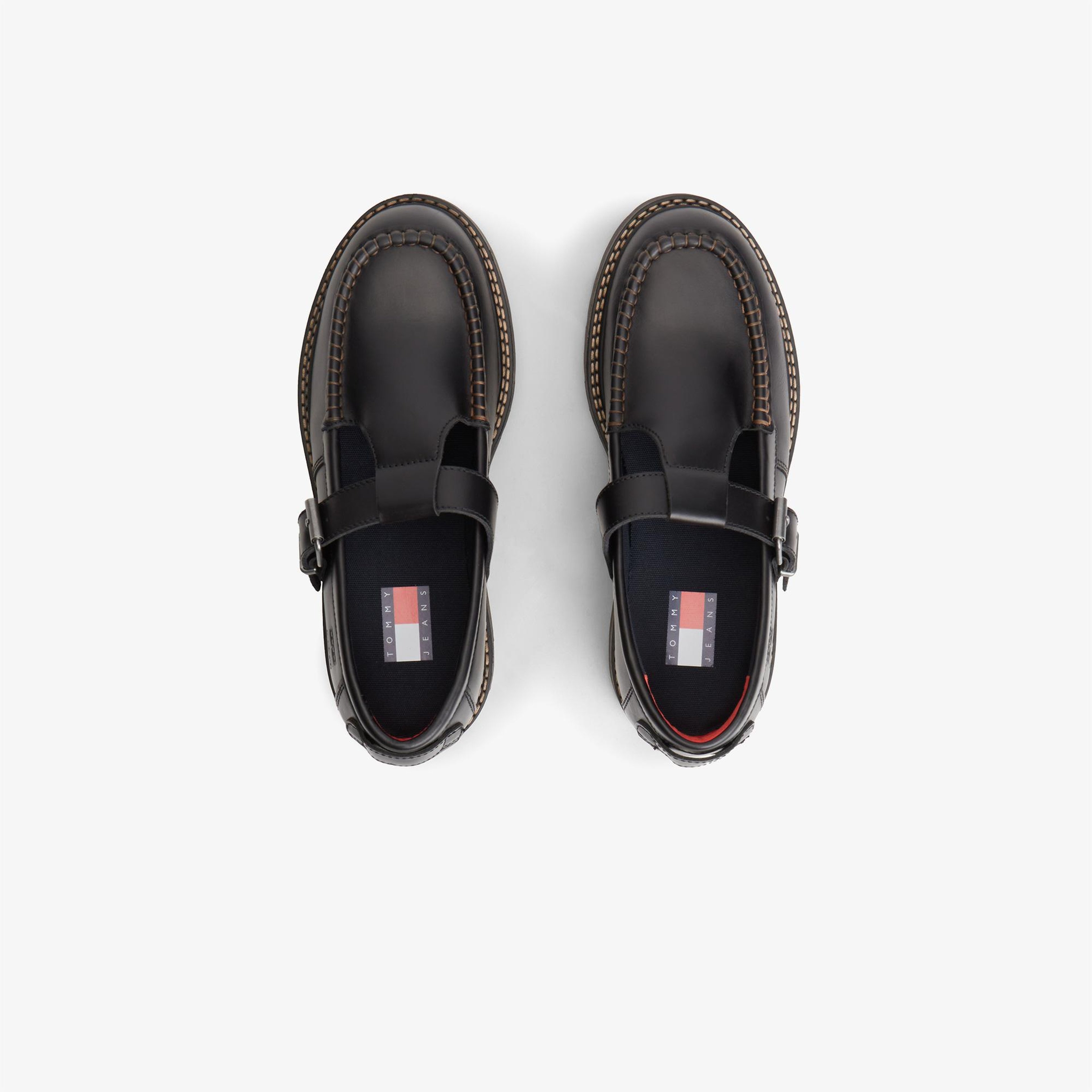 Tommy Hilfiger Archive '01 T-Bar Erkek Siyah Loafer