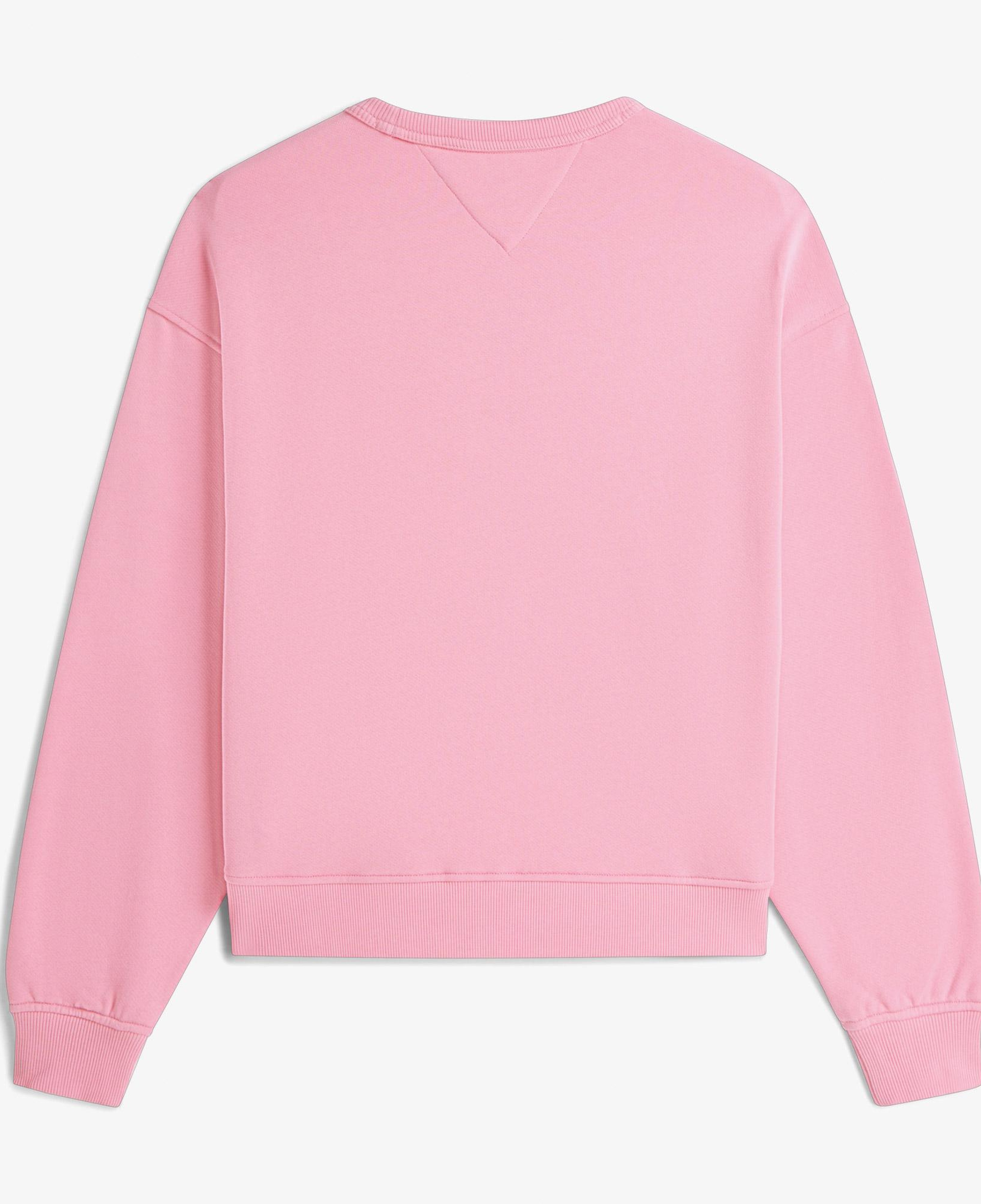 Tommy Hilfiger Badge Crew Kadın Pembe Sweatshirt