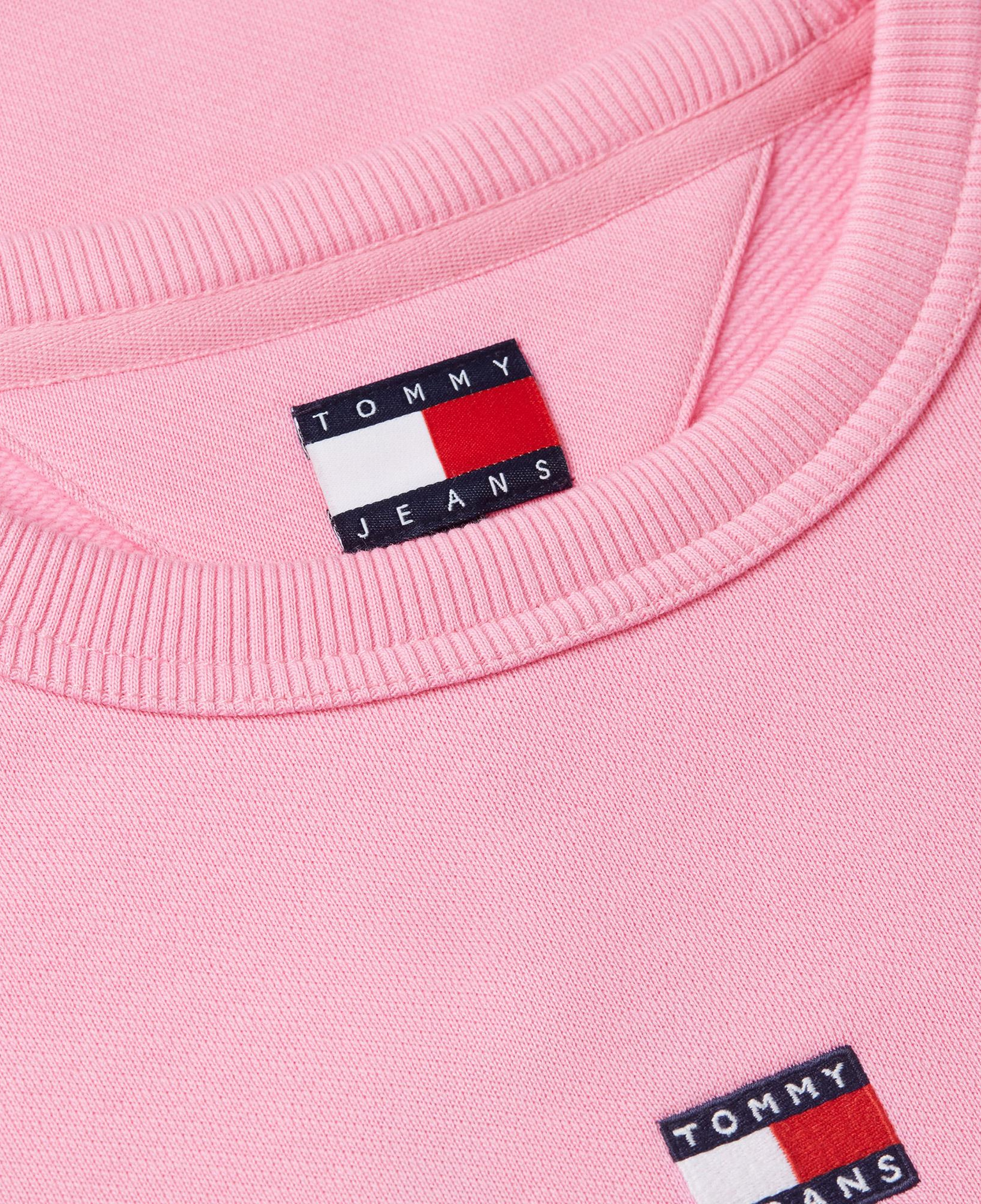 Tommy Hilfiger Badge Crew Kadın Pembe Sweatshirt