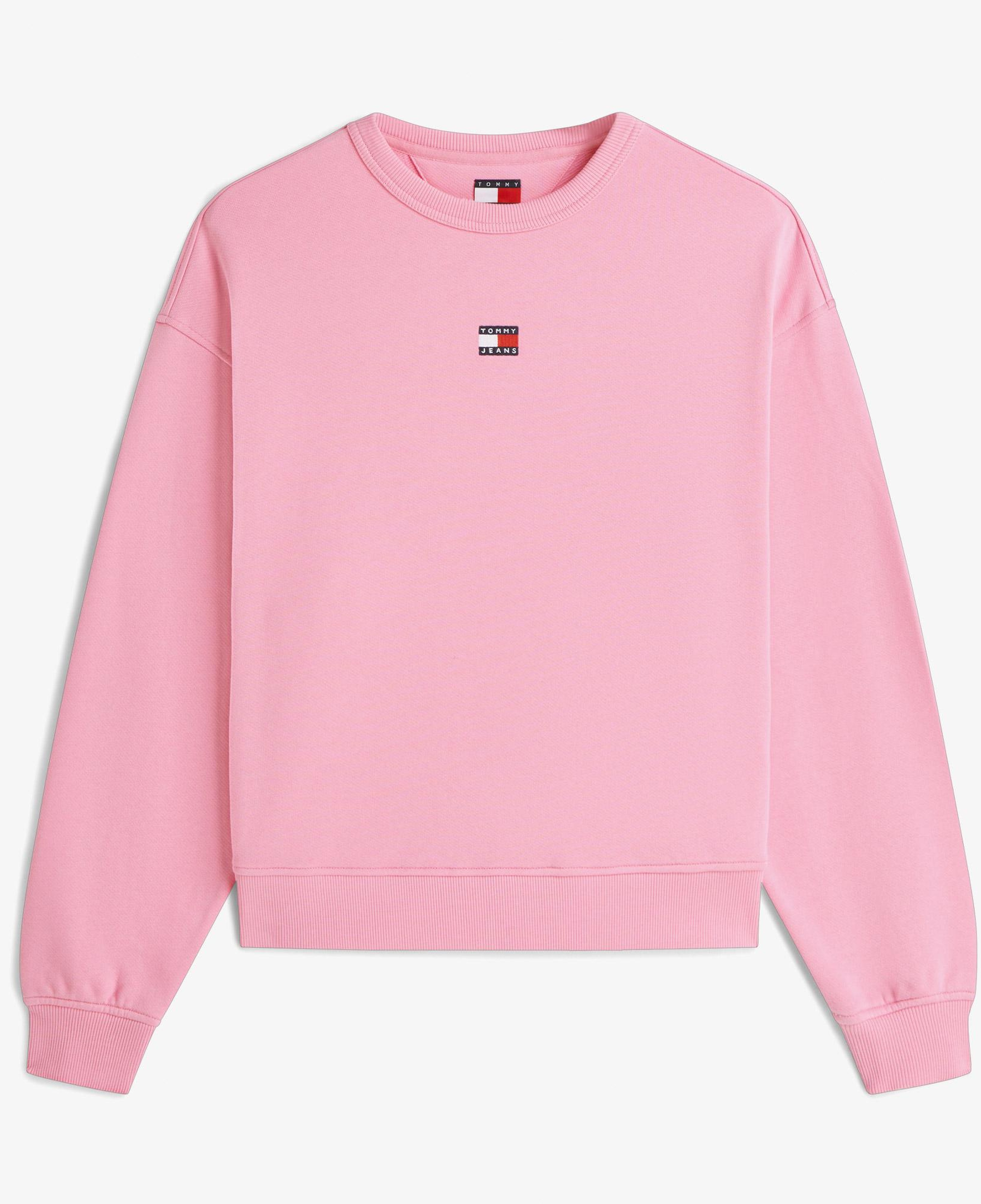 Tommy Hilfiger Badge Crew Kadın Pembe Sweatshirt
