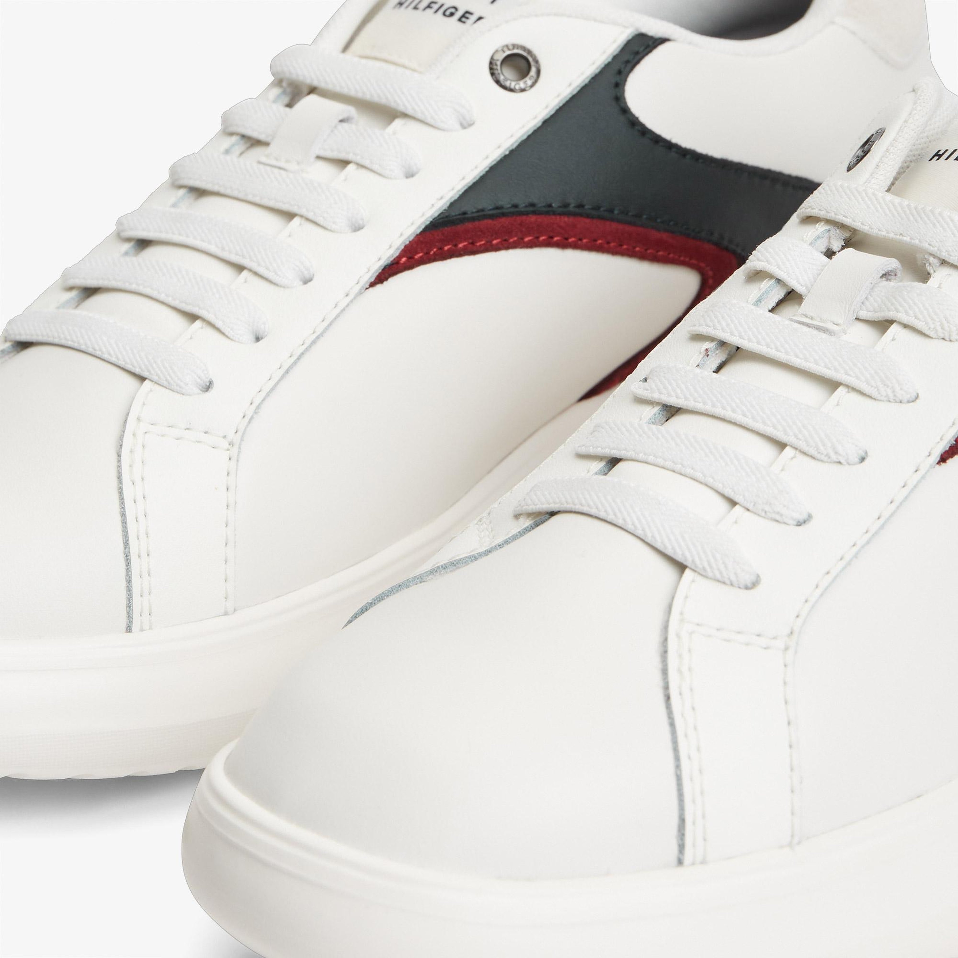 Tommy Hilfiger Modern Lightcup Leather Erkek Beyaz Sneaker