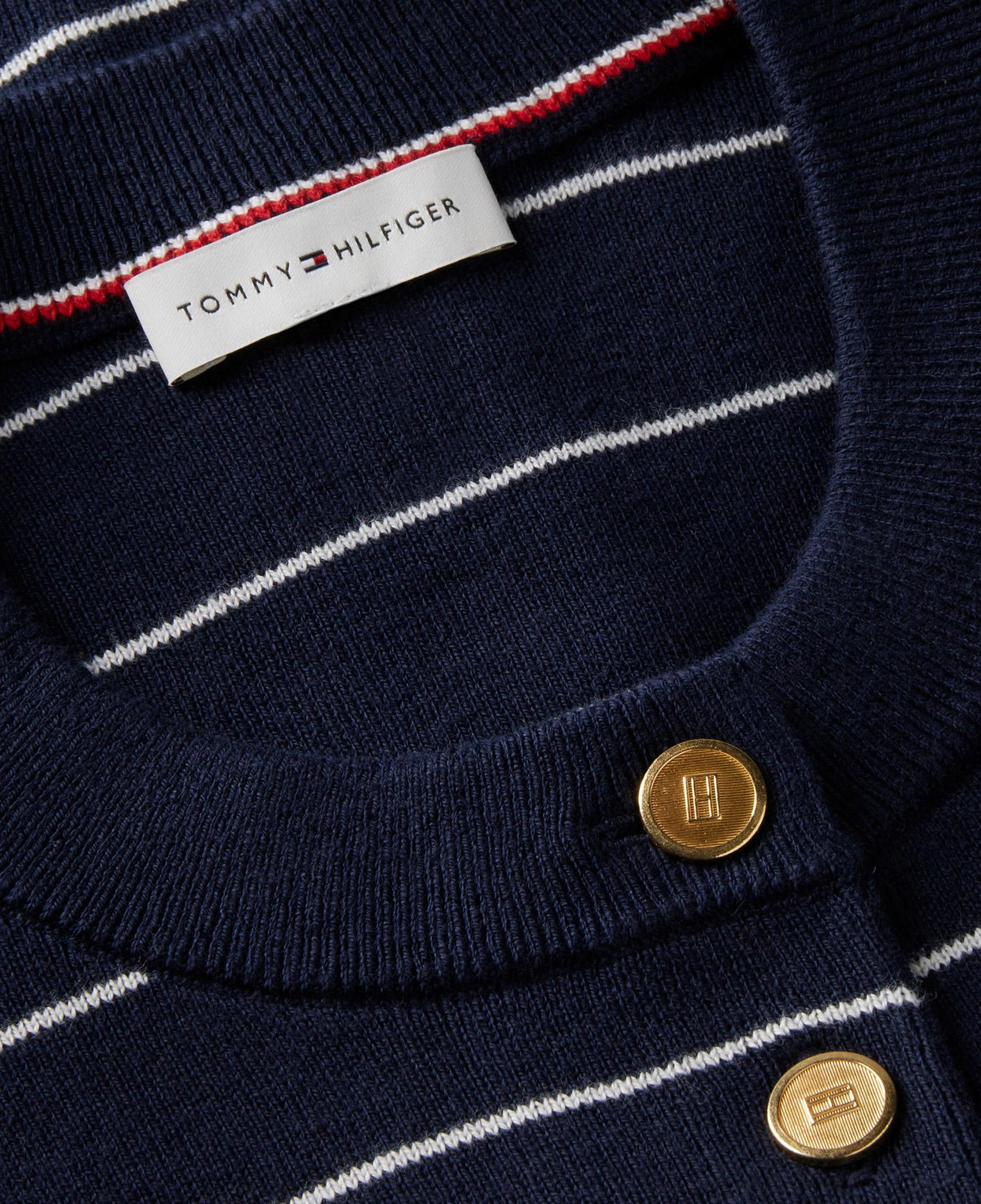 Tommy Hilfiger Full Needle Stitch Cardigan Kadın Mavi Hırka