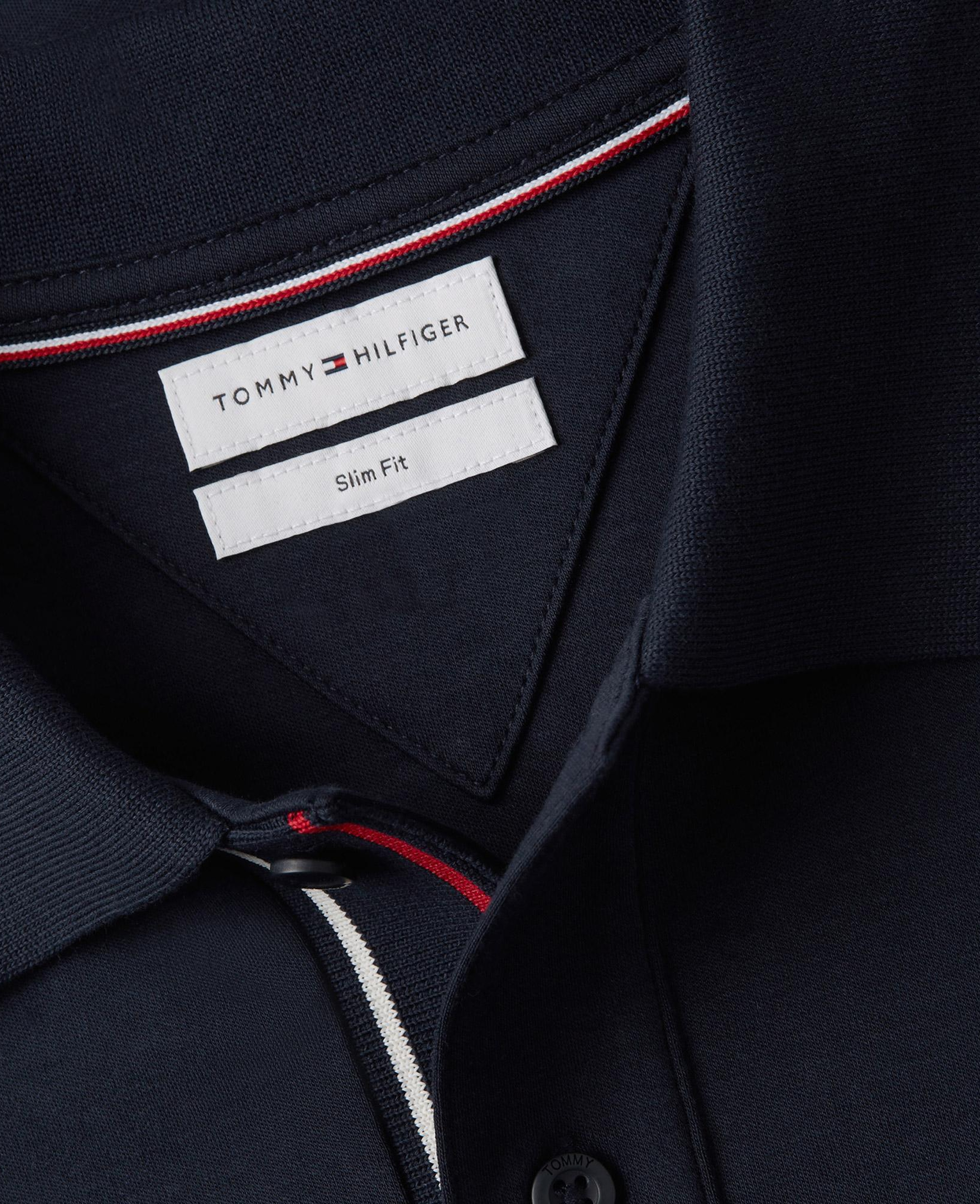 Tommy Hilfiger Liquid Cotton Tipped Slim Erkek Mavi Polo