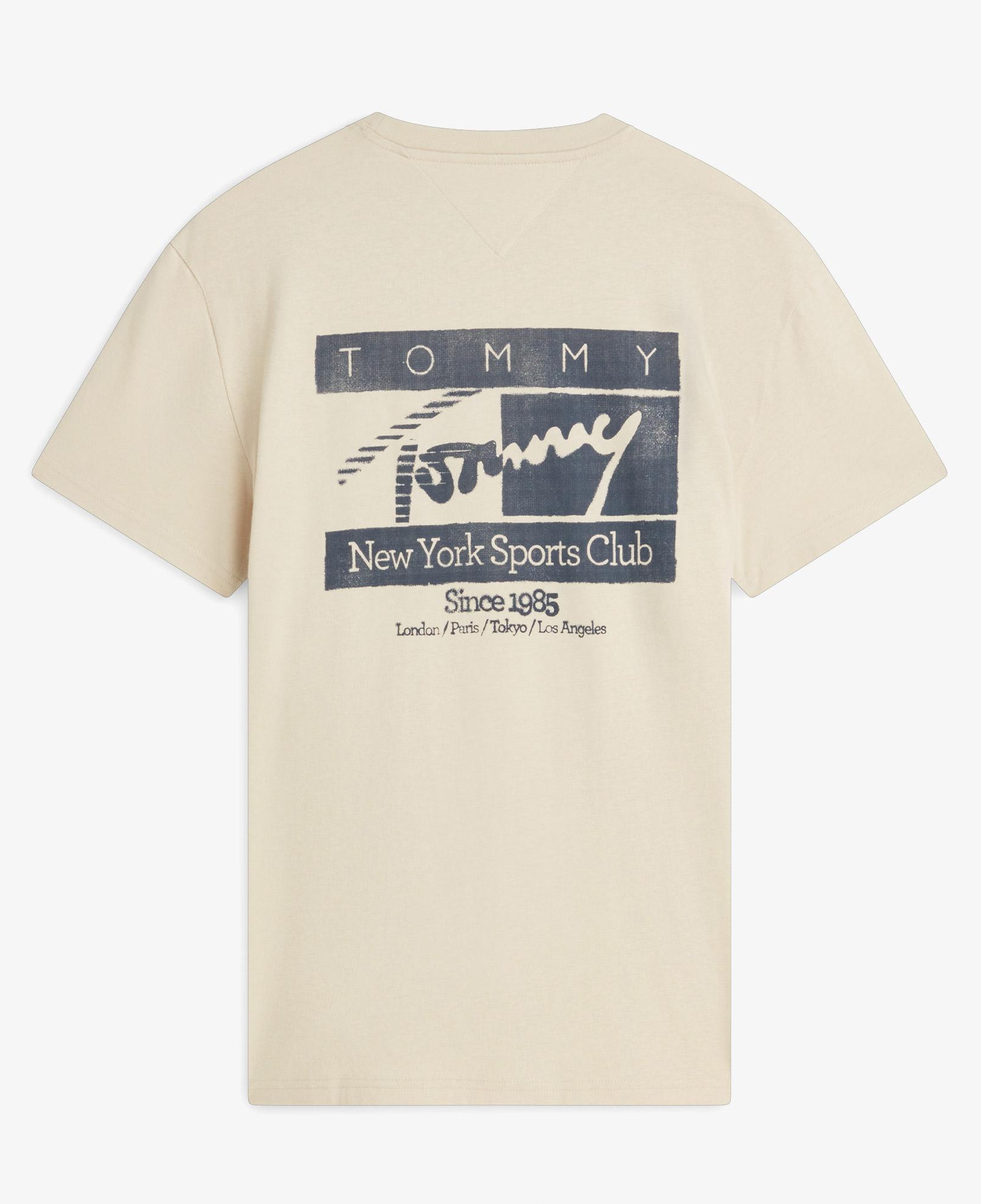 Tommy Hilfiger Sign Flag Erkek Bej T-Shirt