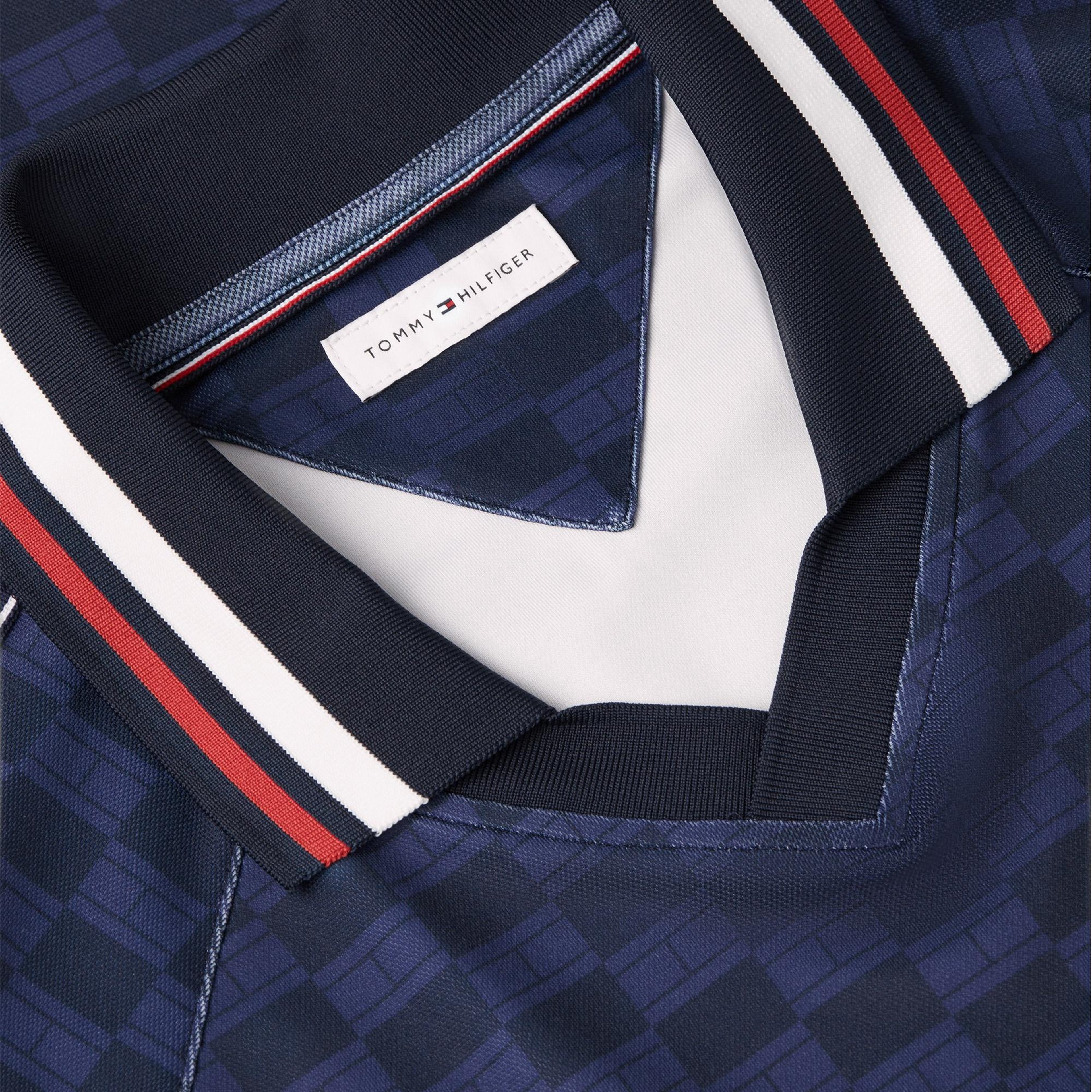 Tommy Hilfiger Countries Pique Printed Rugby Erkek Lacivert Sweatshirt