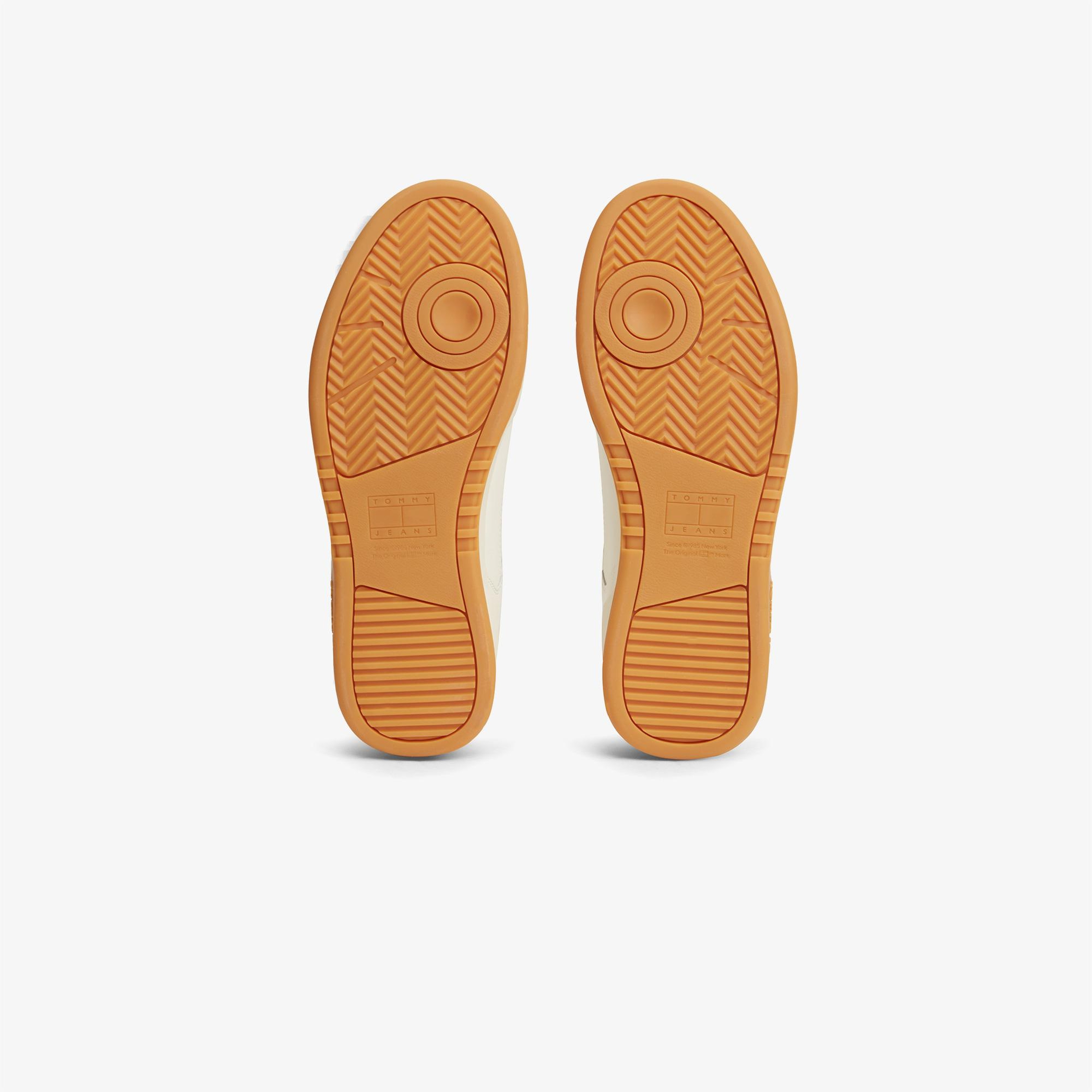 Tommy Hilfiger Cupsole Leather Erkek Beyaz Sneaker