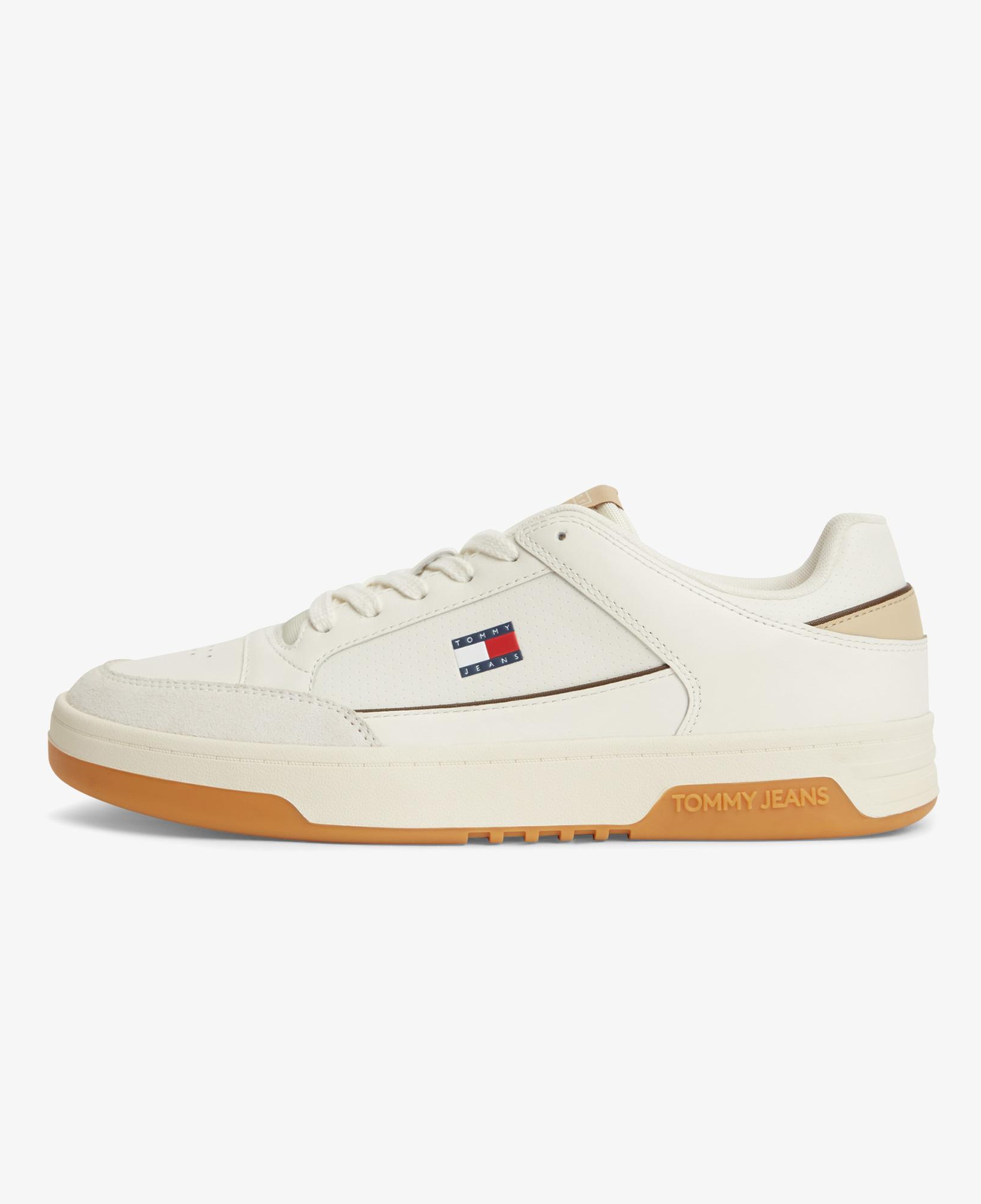 Tommy Hilfiger Cupsole Leather Erkek Beyaz Sneaker