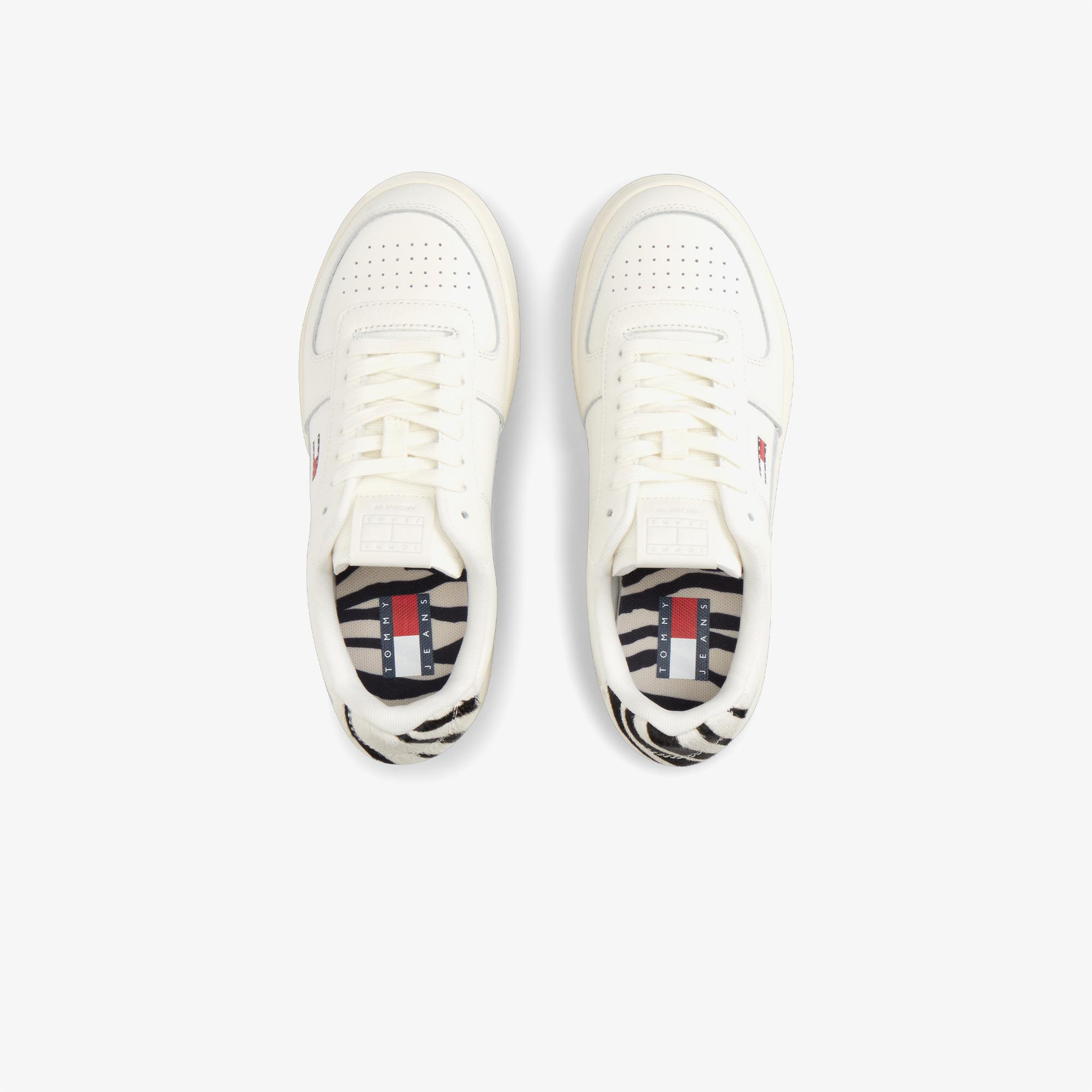 Tommy Hilfiger Archive '98 Retro Zebra Kadın Beyaz Sneaker
