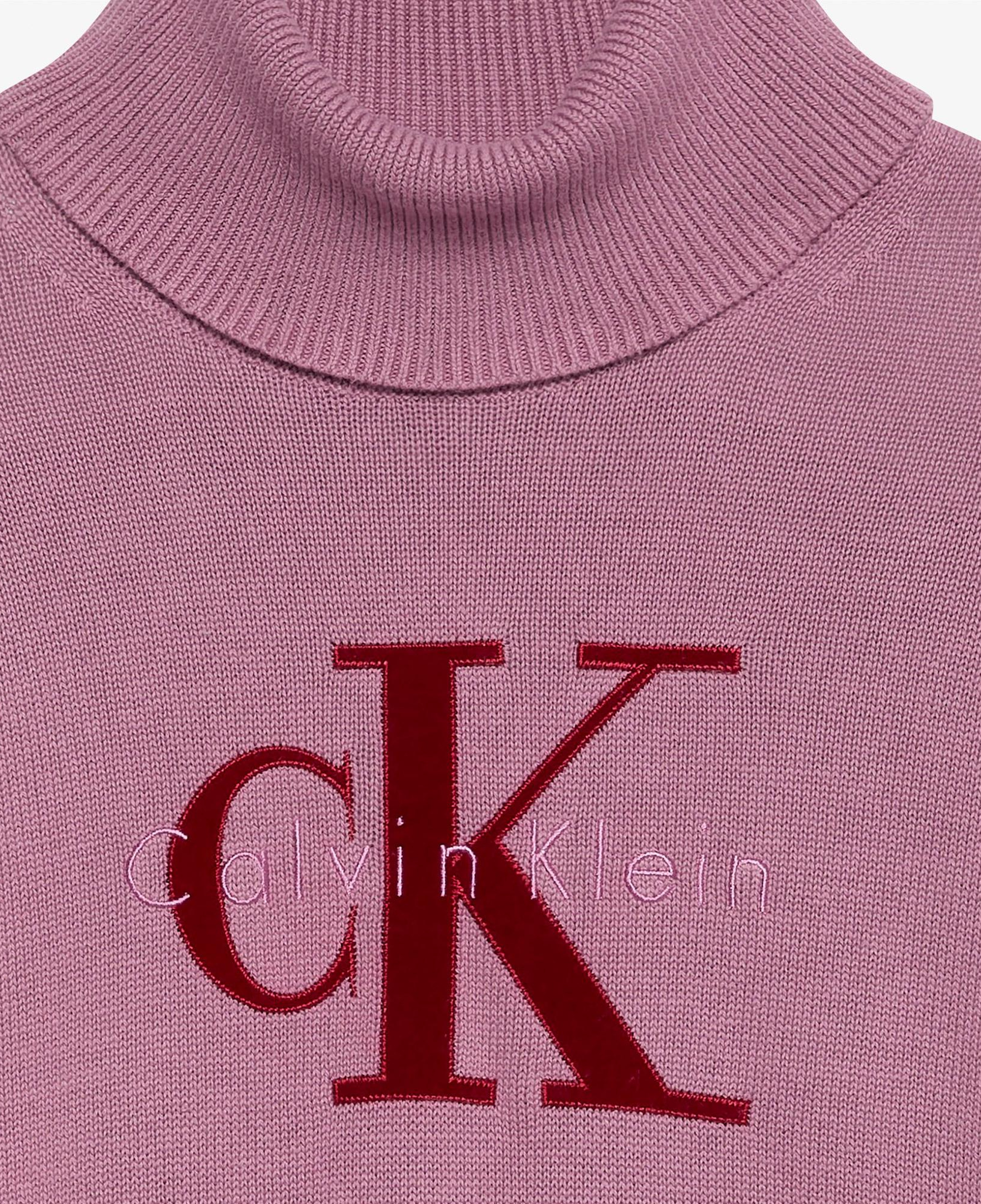 Calvin Klein Logo Pullover Kadın Kırmızı Triko
