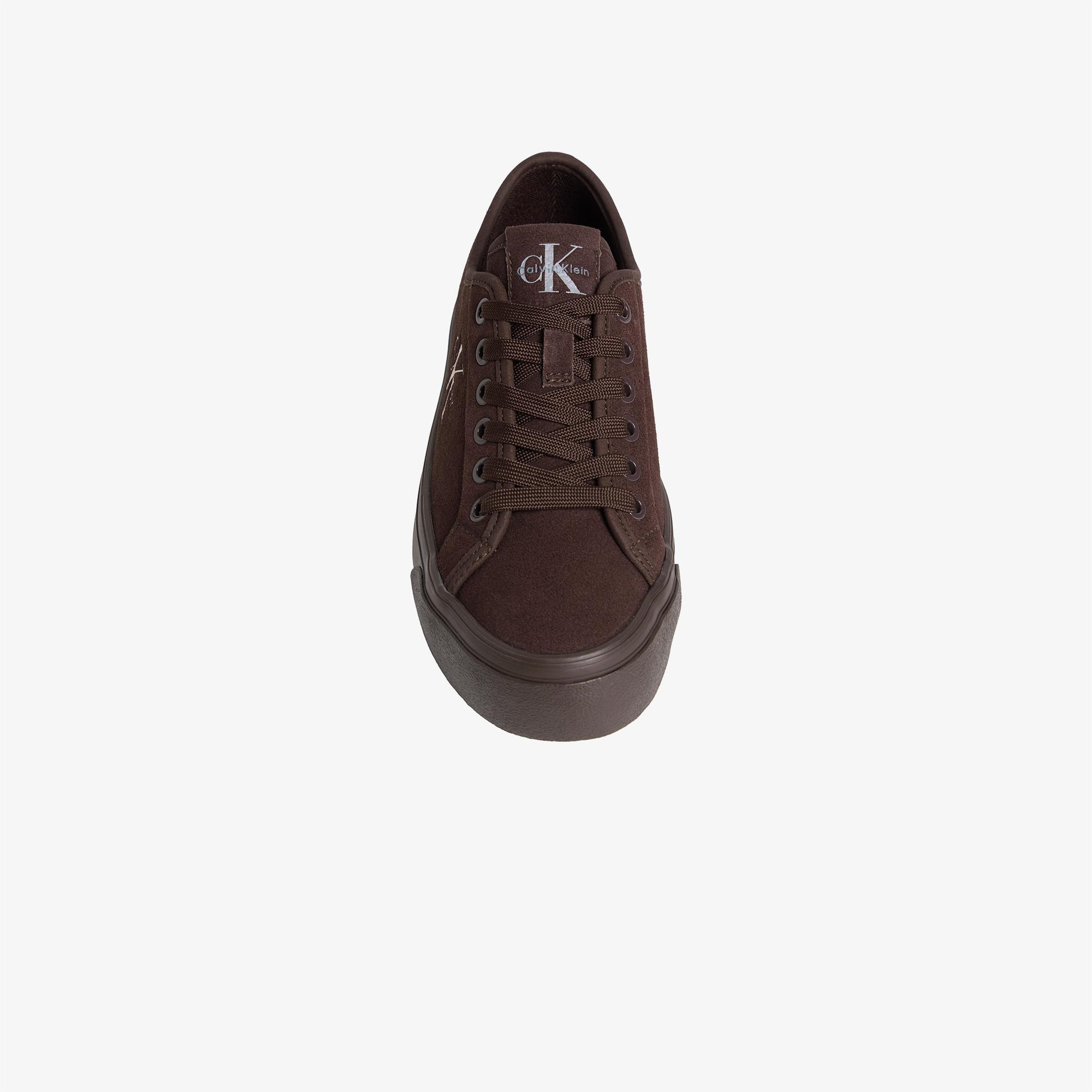 Calvin Klein Vulc Flatform Laceup Suede Kadın Mor Sneaker