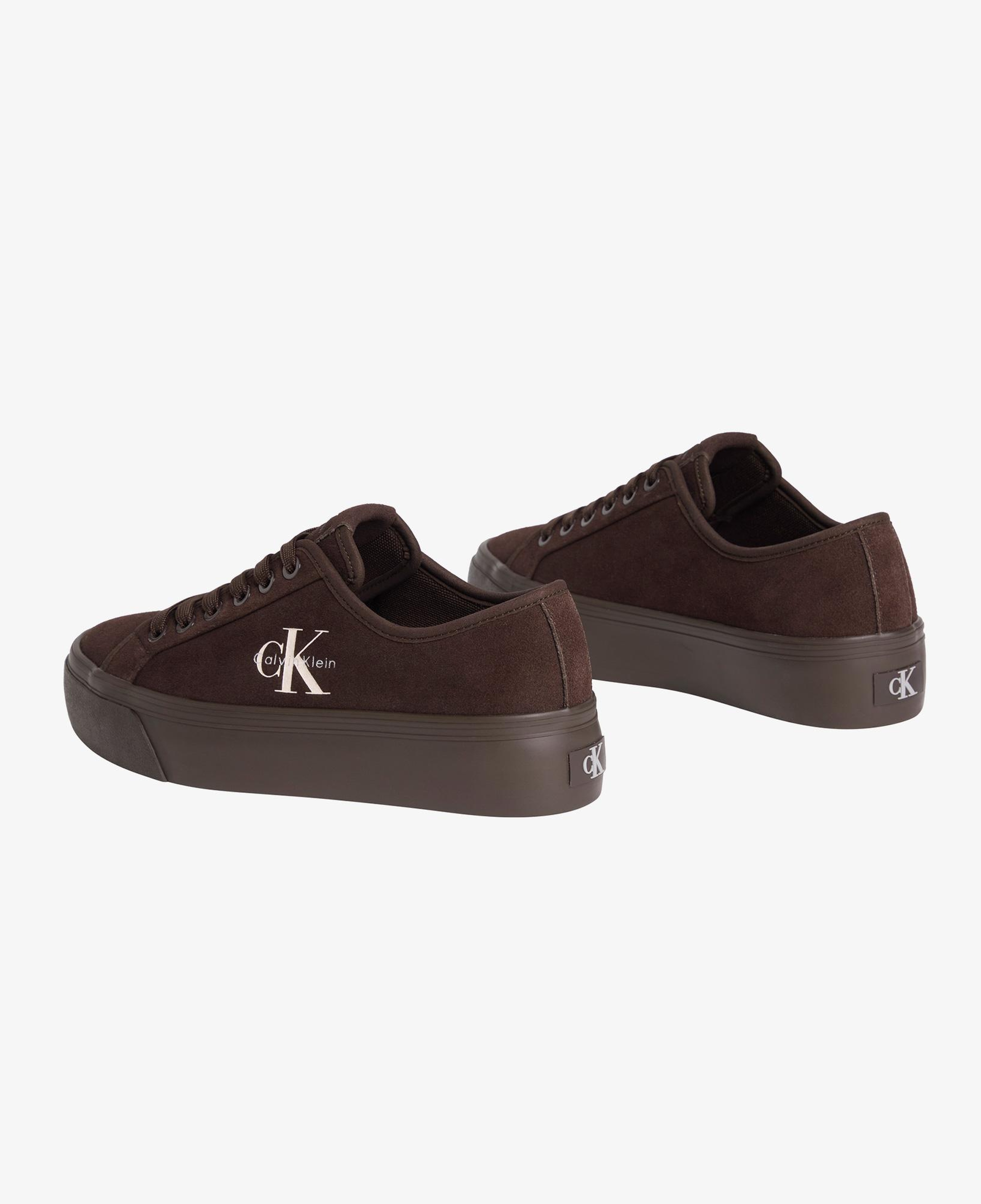 Calvin Klein Vulc Flatform Laceup Suede Kadın Mor Sneaker