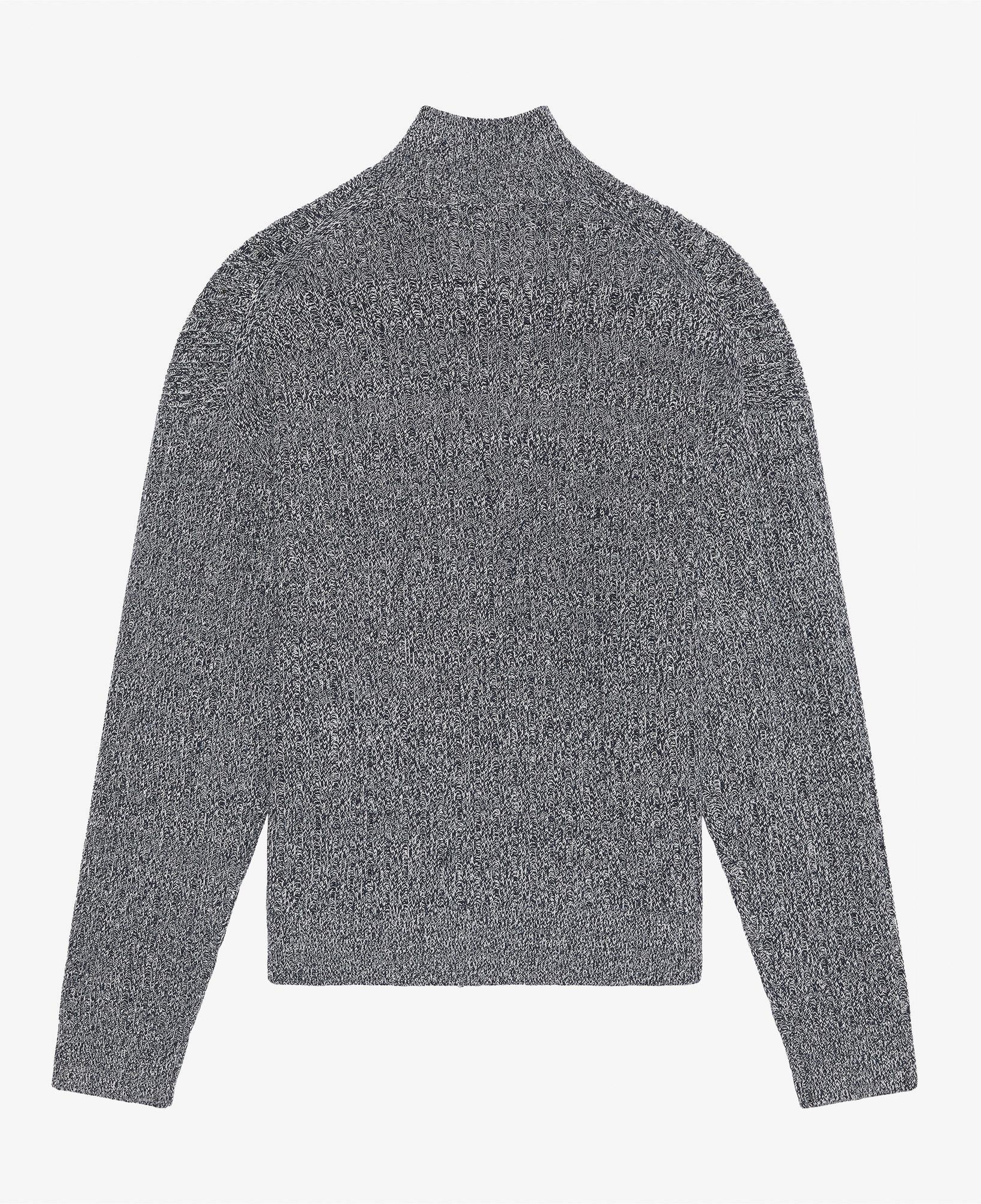 Calvin Klein Vertıcal Texture Cotton Erkek Mavi Triko