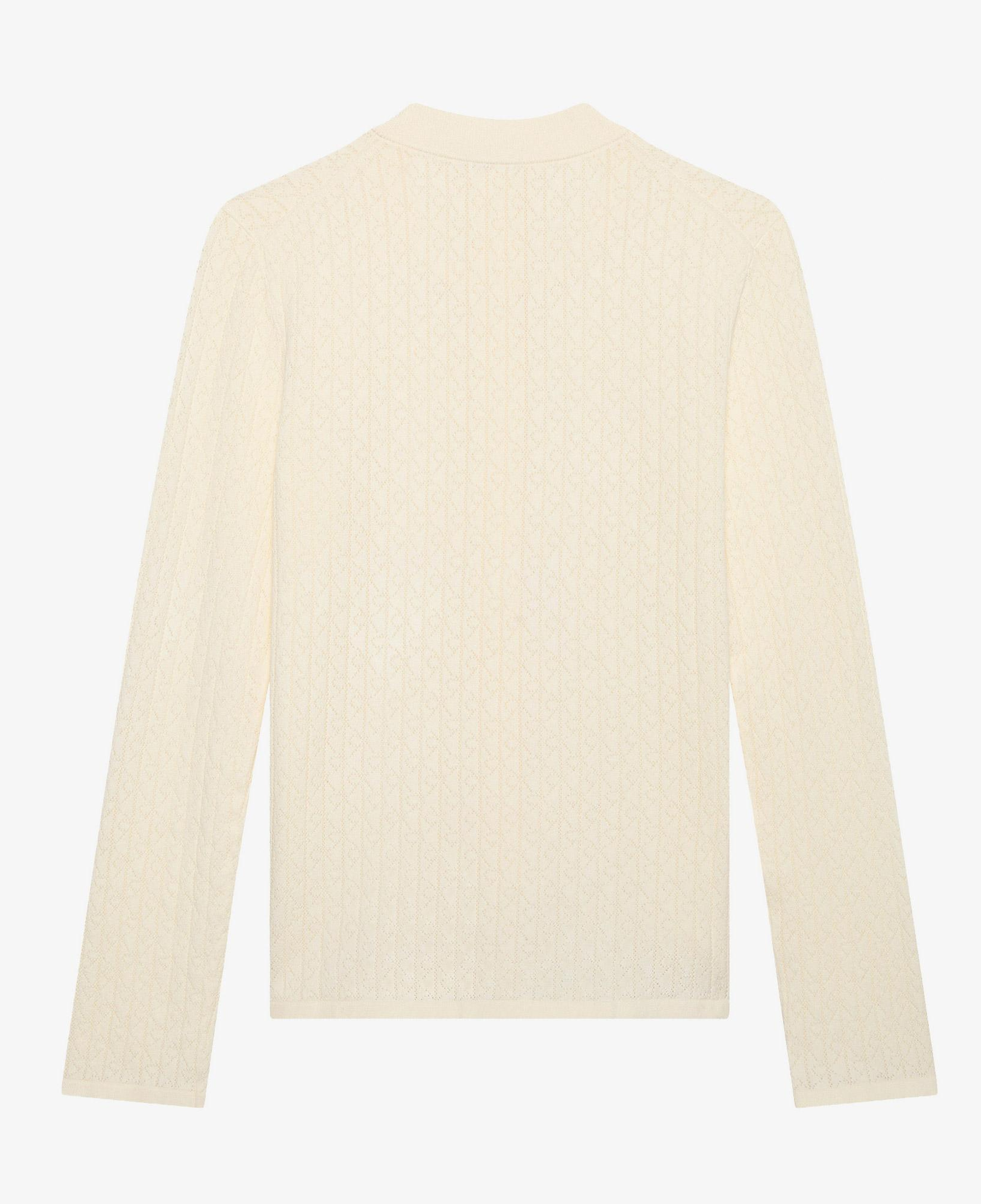 Calvin Klein Pointelle Cardigan Kadın Beyaz Triko