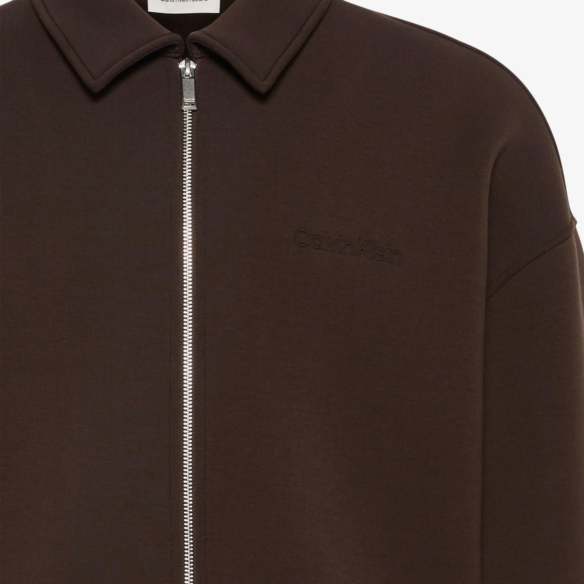 Calvin Klein Cooling Spacer Erkek Kahverengi Sweatshirt