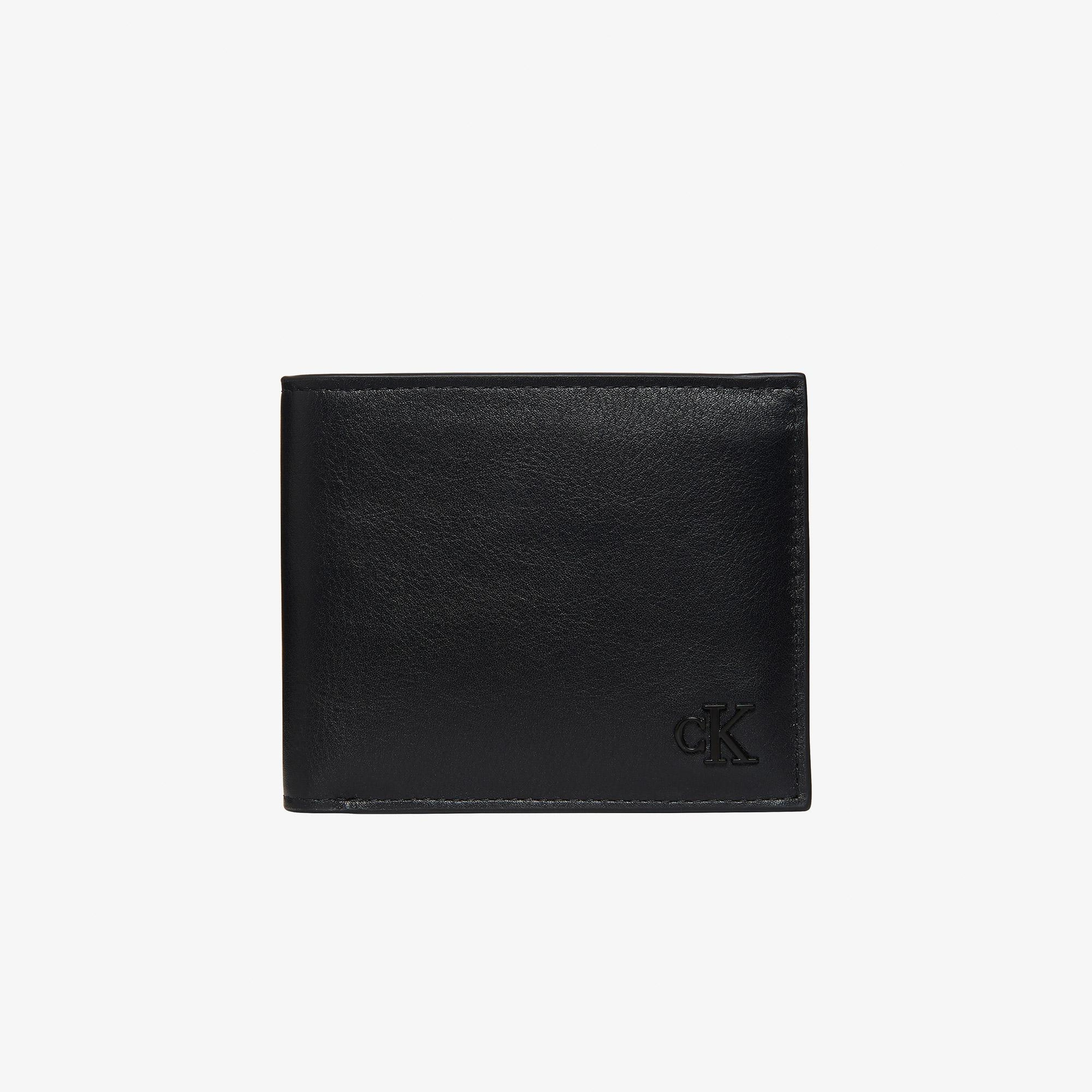 Calvin Klein Bold Suede Billfold Erkek Siyah Cüzdan