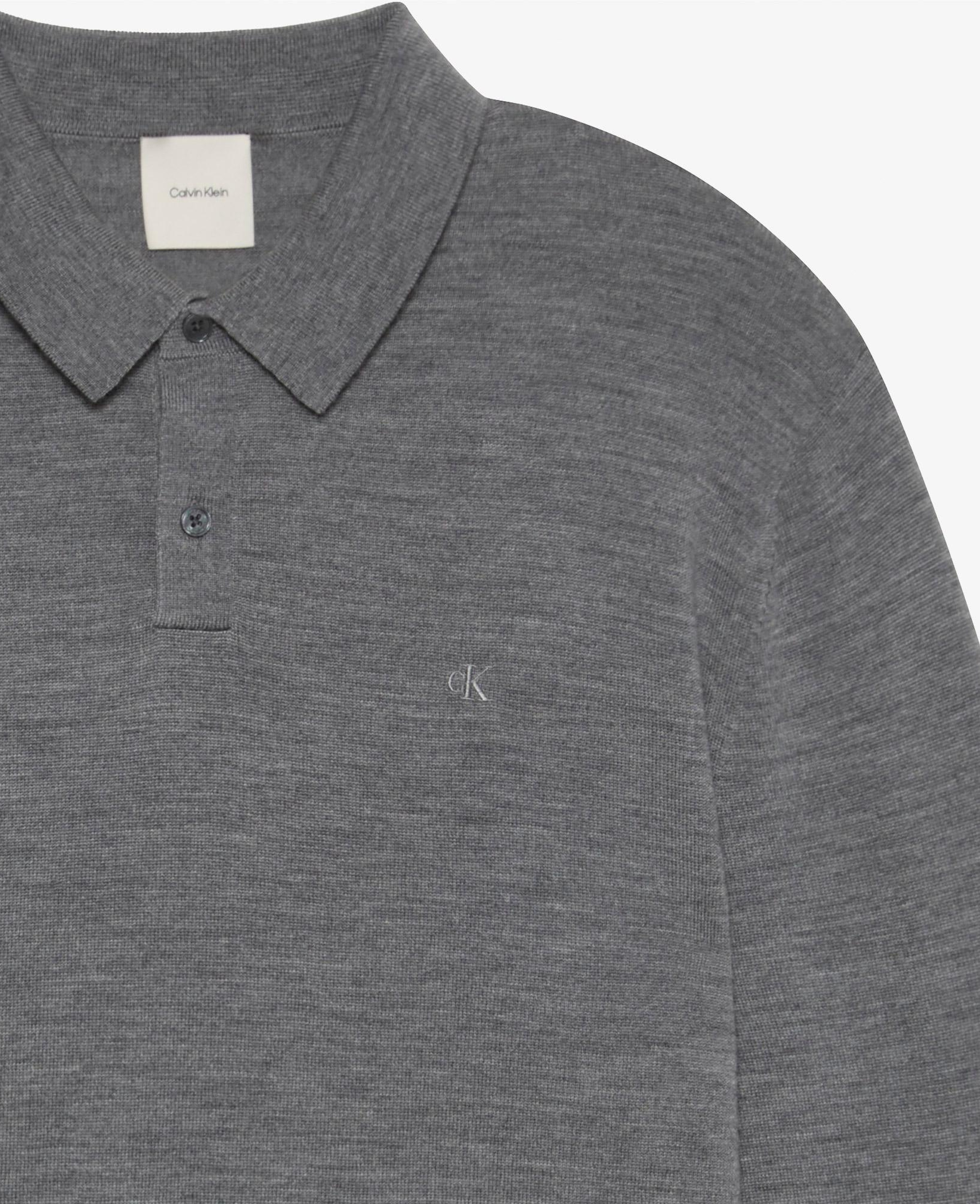 Calvin Klein Merino Erkek Gri Triko