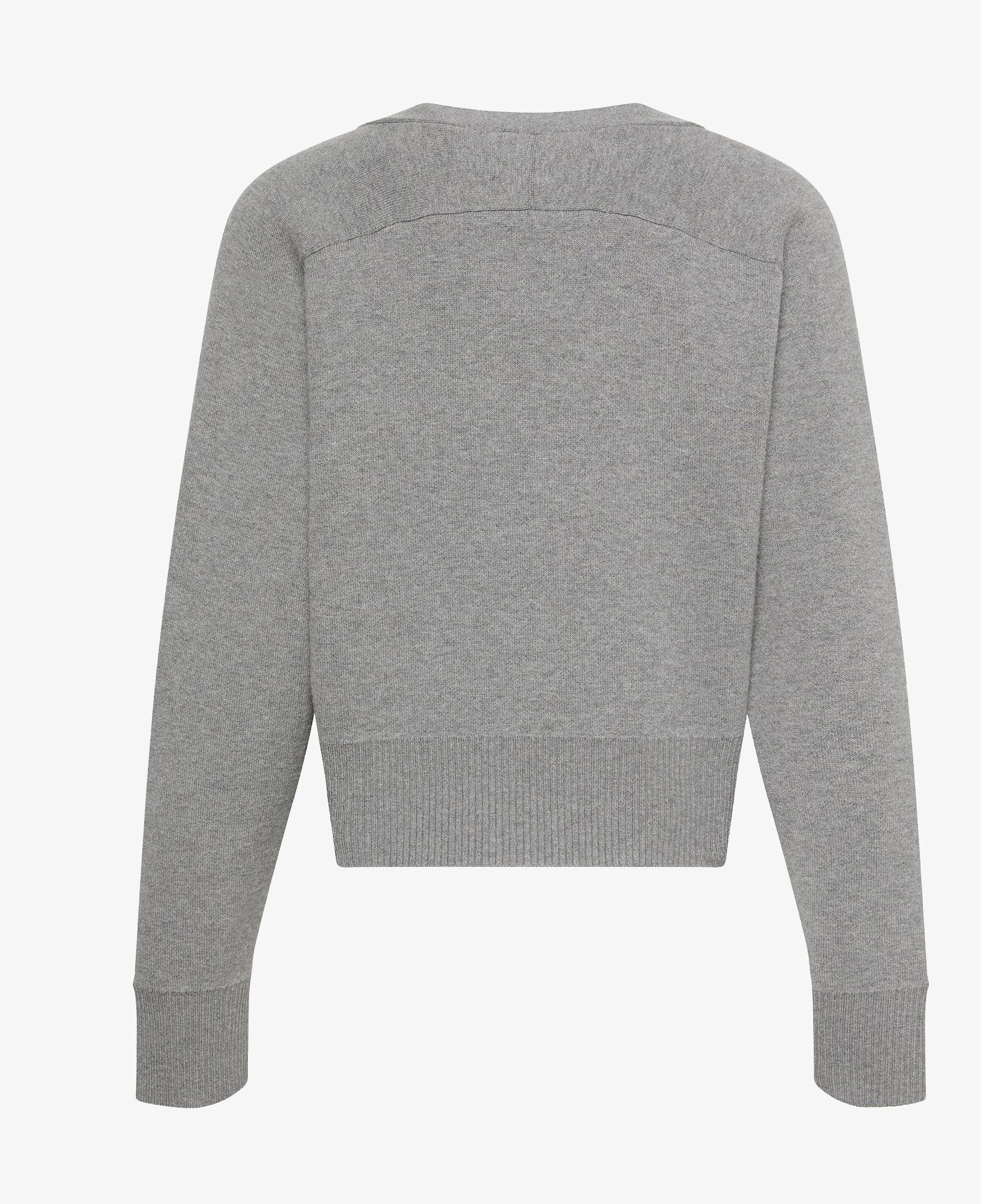 Calvin Klein Wool Cotton Raglan Cardigan Kadın Gri Triko