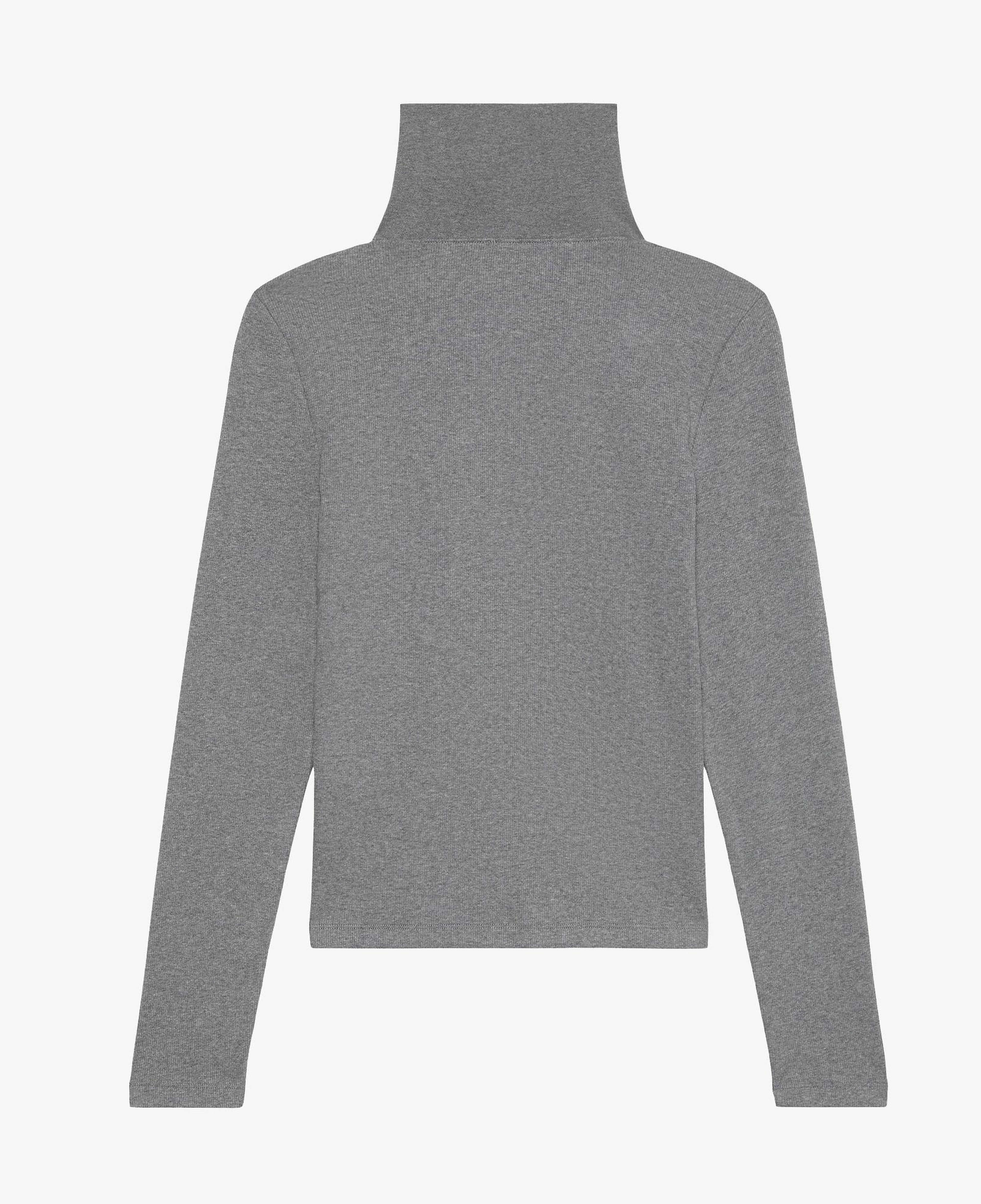 Calvin Klein Woven Label Henley Kadın Gri T-Shirt