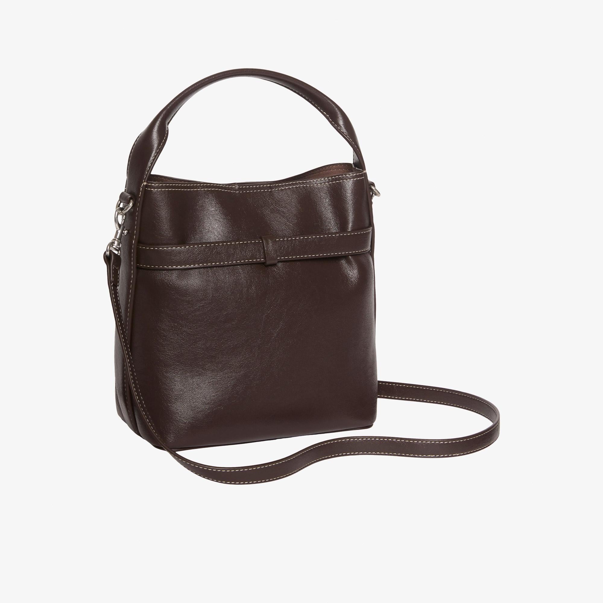 Calvin Klein Buckle Mini Bucket Kadın Kahverengi El Çantası